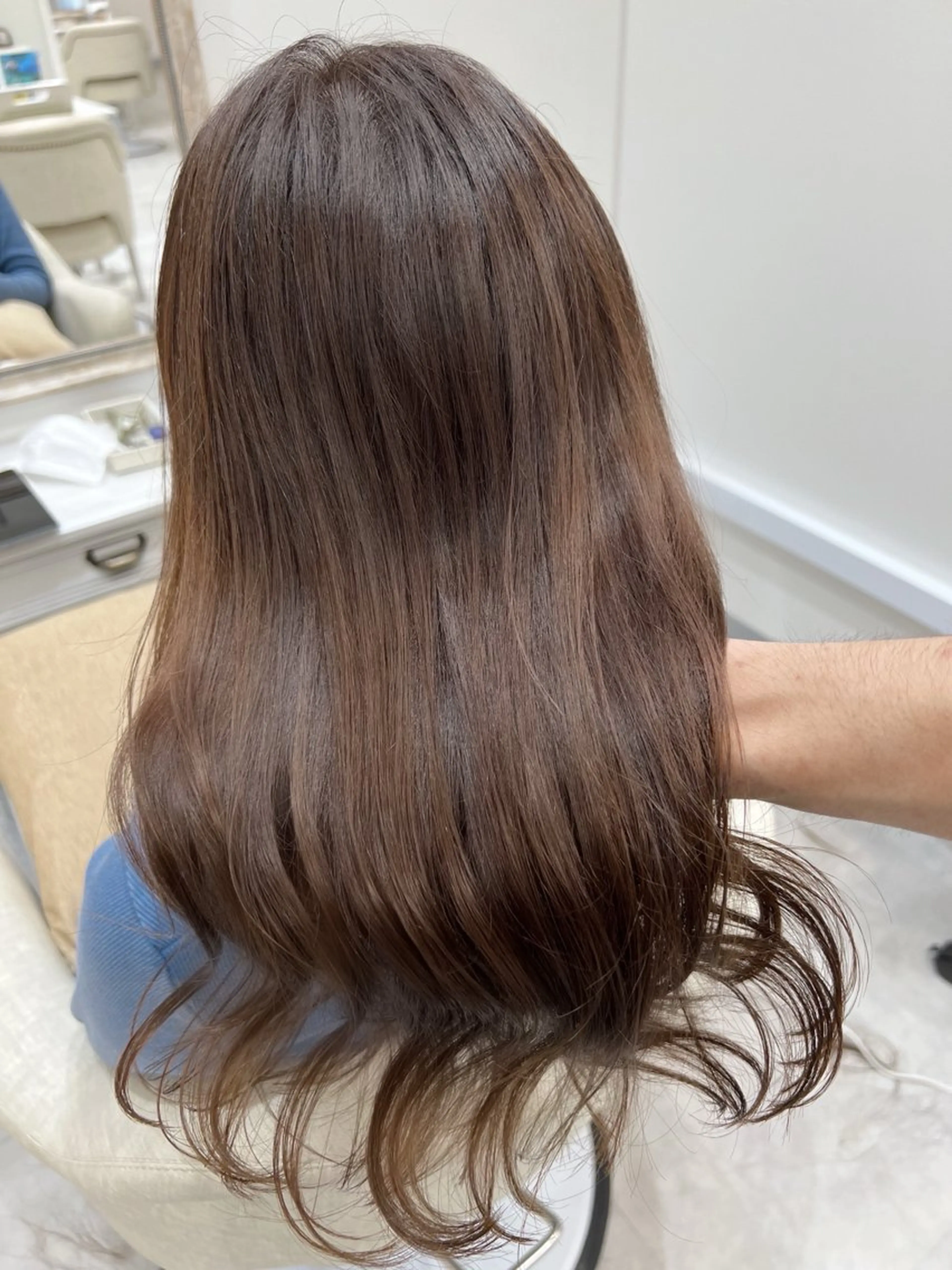 ロング カラー カット ヘアカラー トリートメント 縮毛矯正×艶カラー /中村勇太のヘアスタイル