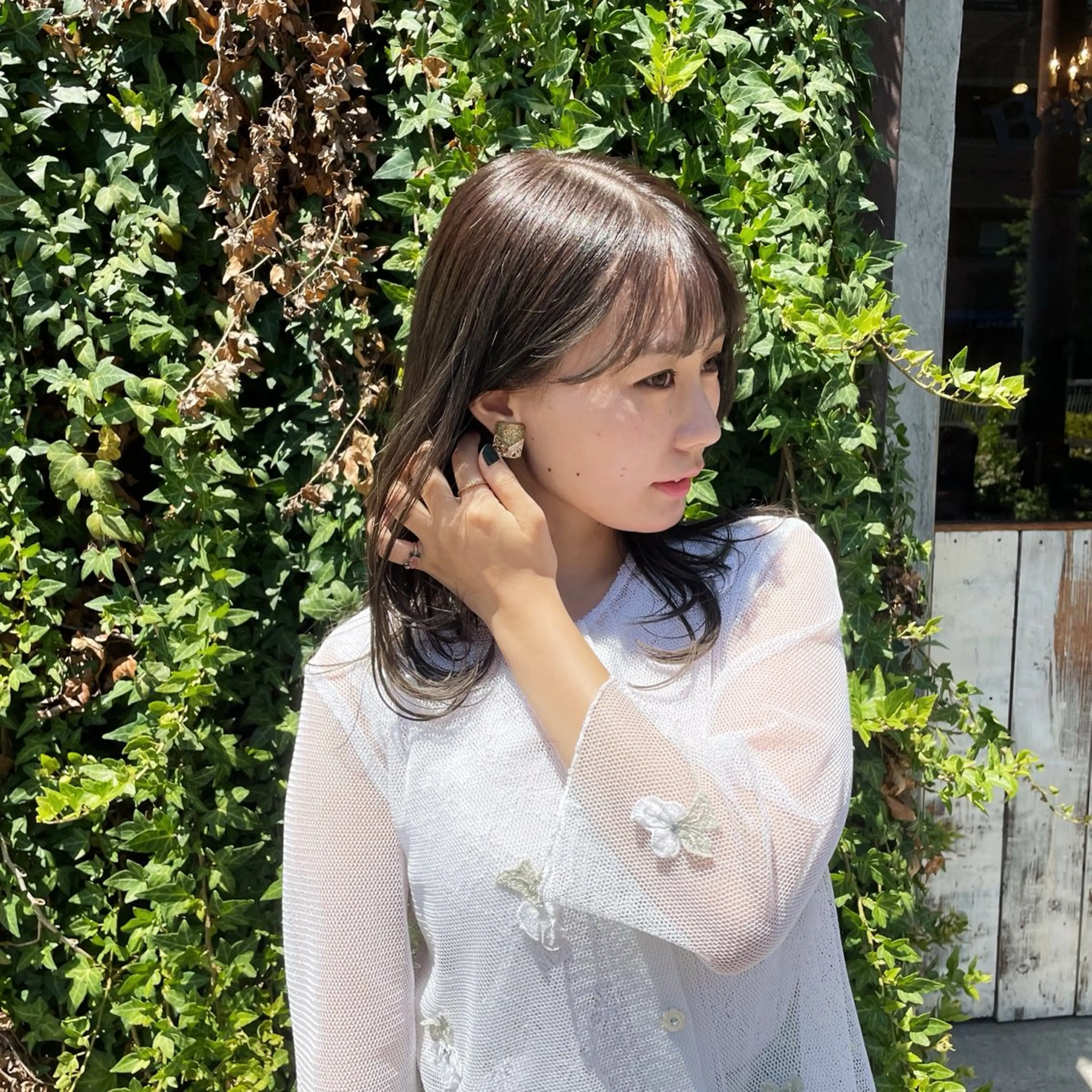 ミディアム カラー 透明感カラー グレージュ カット ヘアカラー トリートメント 鎌田卓也/髪質改善 /透明感カラーのヘアスタイル