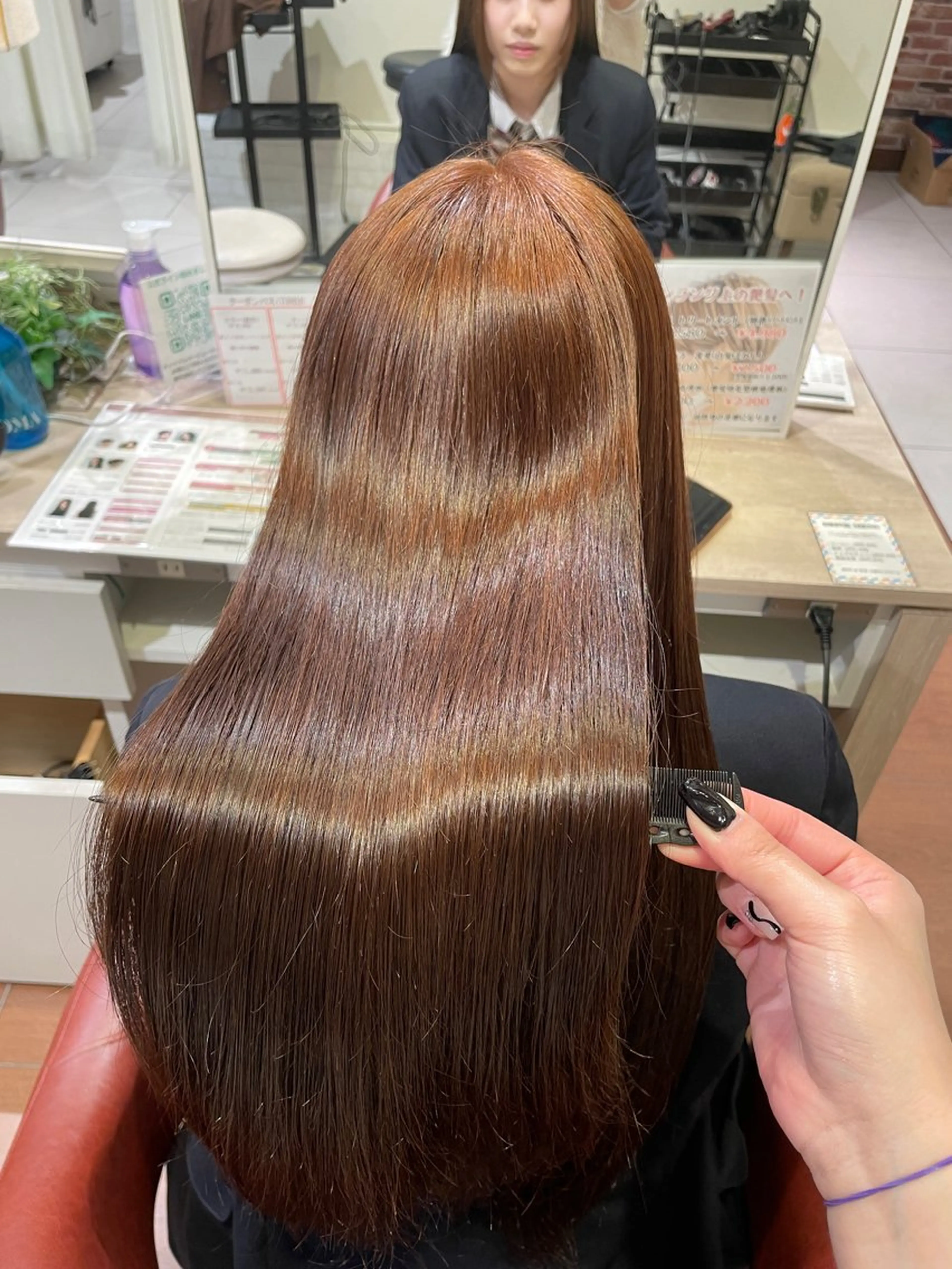 ロング ヘアカラー カジタ ナミのヘアスタイル