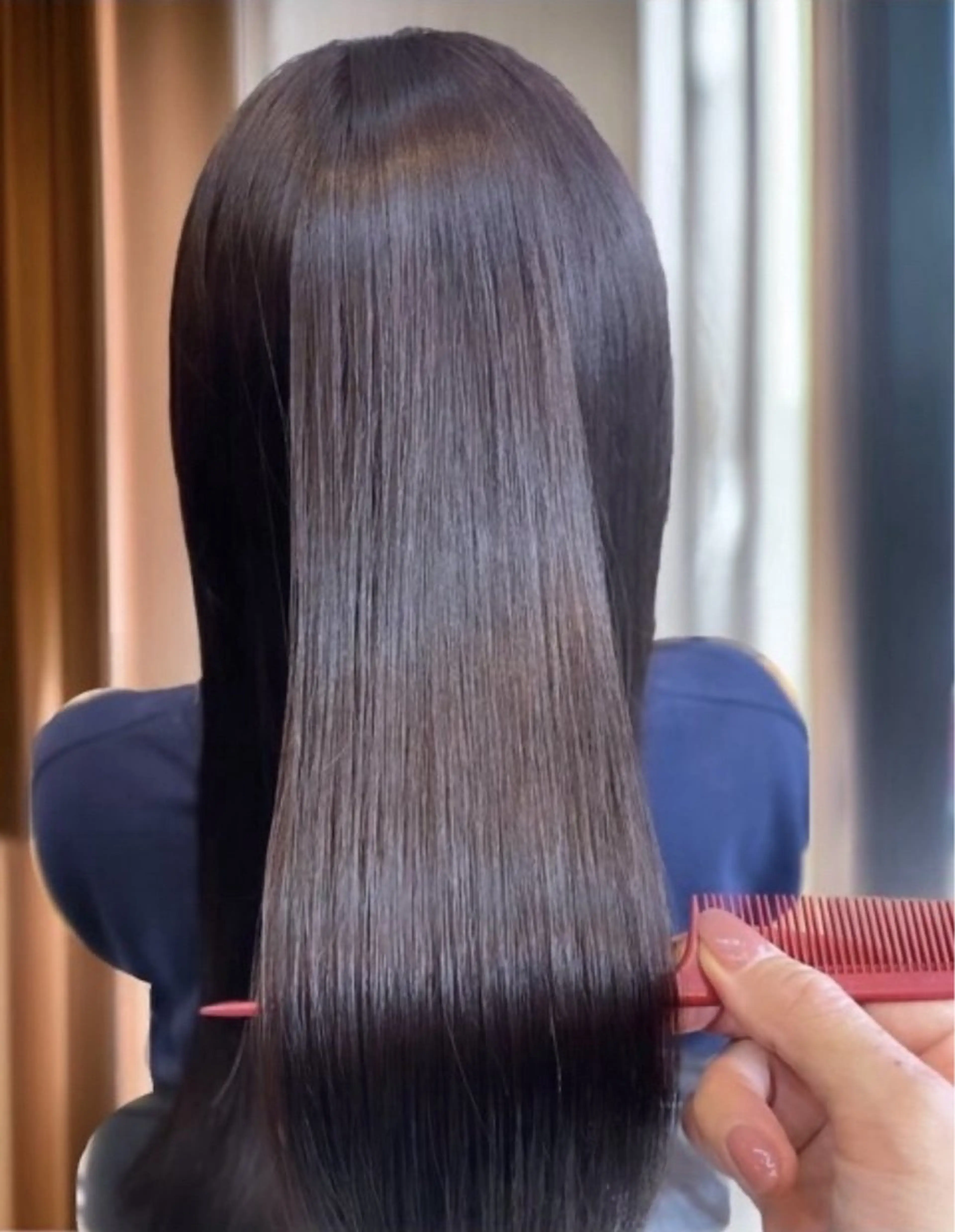 ロング カット 縮毛矯正 トリートメント 本多 光樹のヘアスタイル