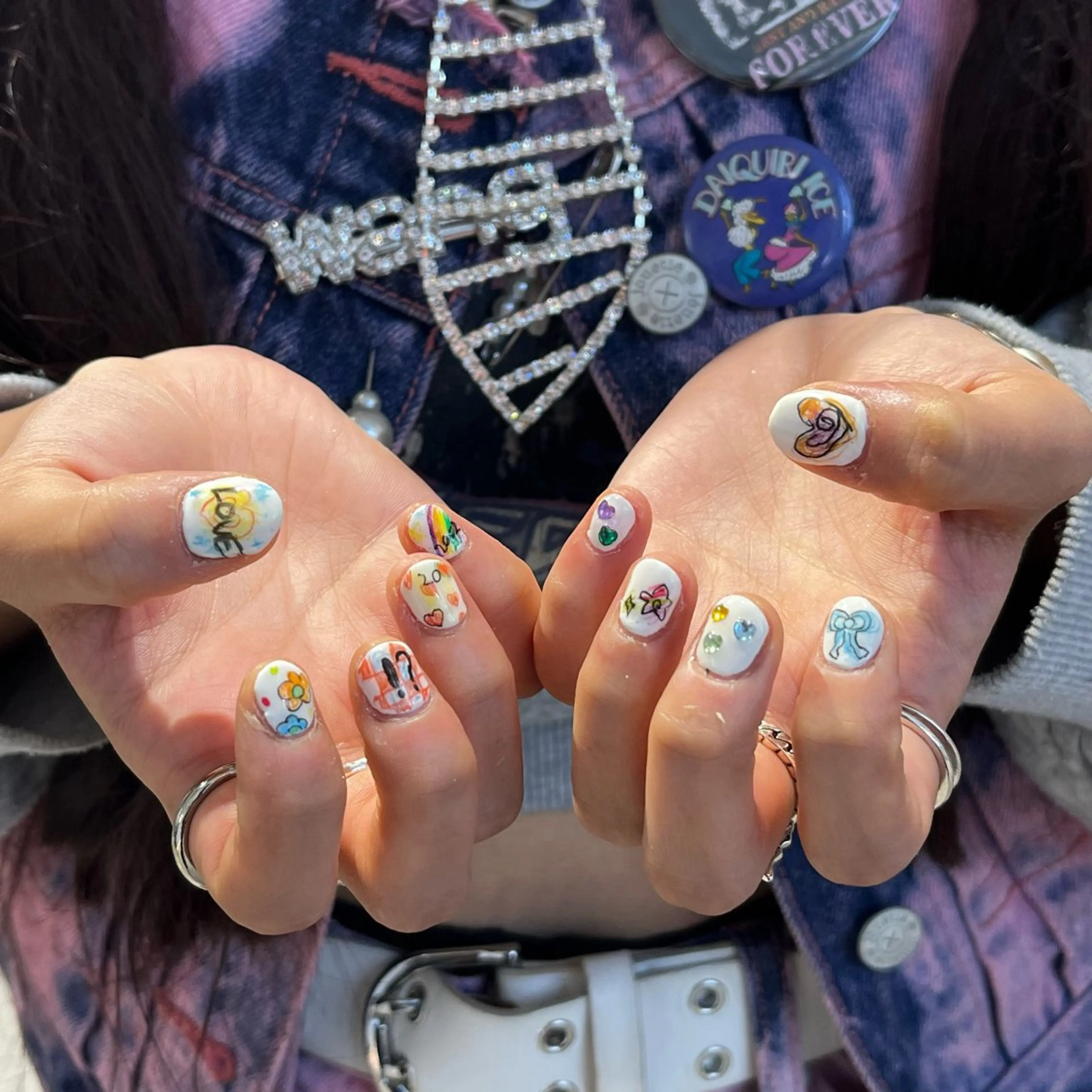 ネイル ハンドネイル メンズパーマ/ メッシュ📍ﾕﾘのヘアスタイル