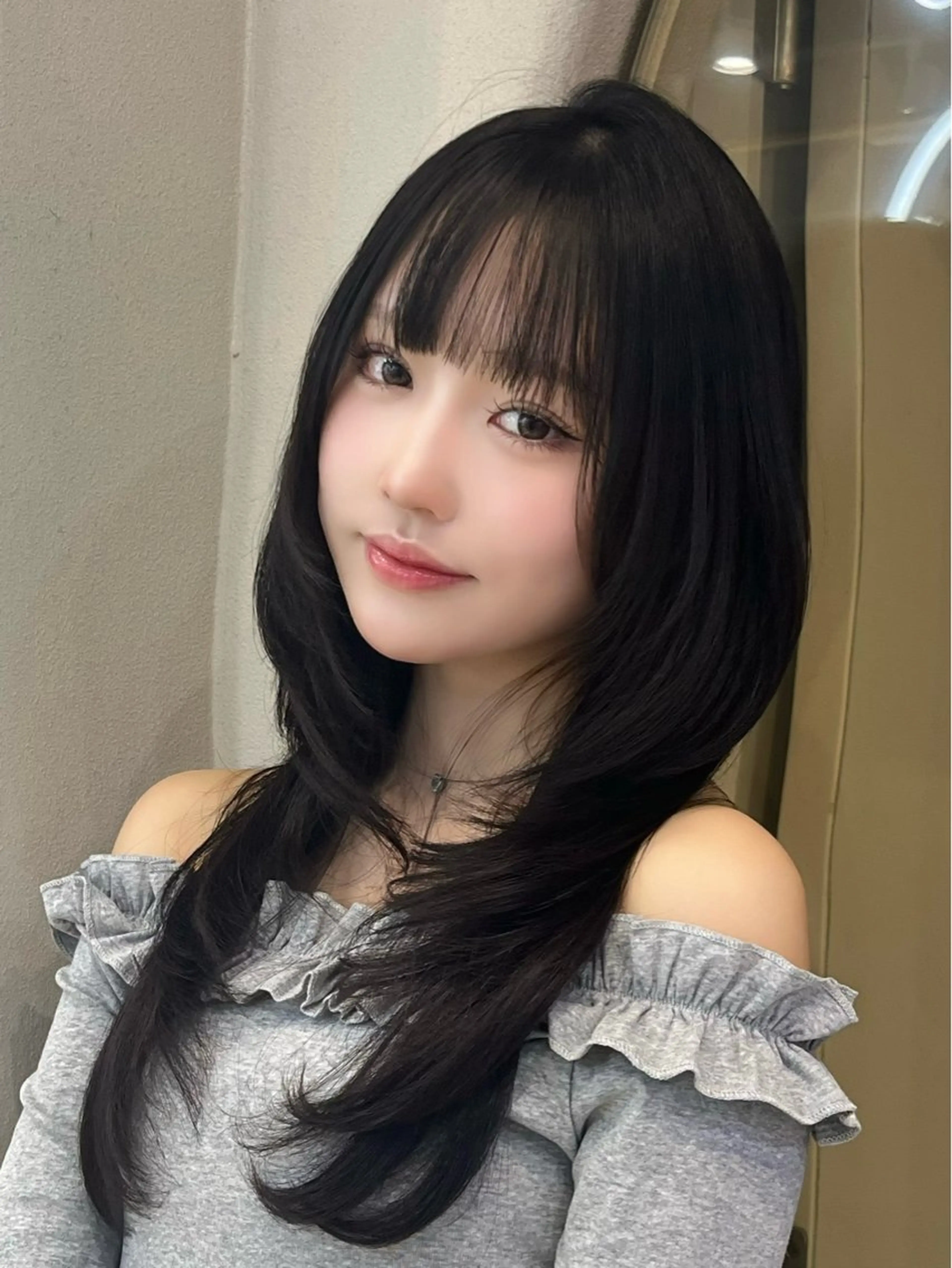 ロング カット ヘアカラー レイヤーカット 新宿🤍Maiのヘアスタイル