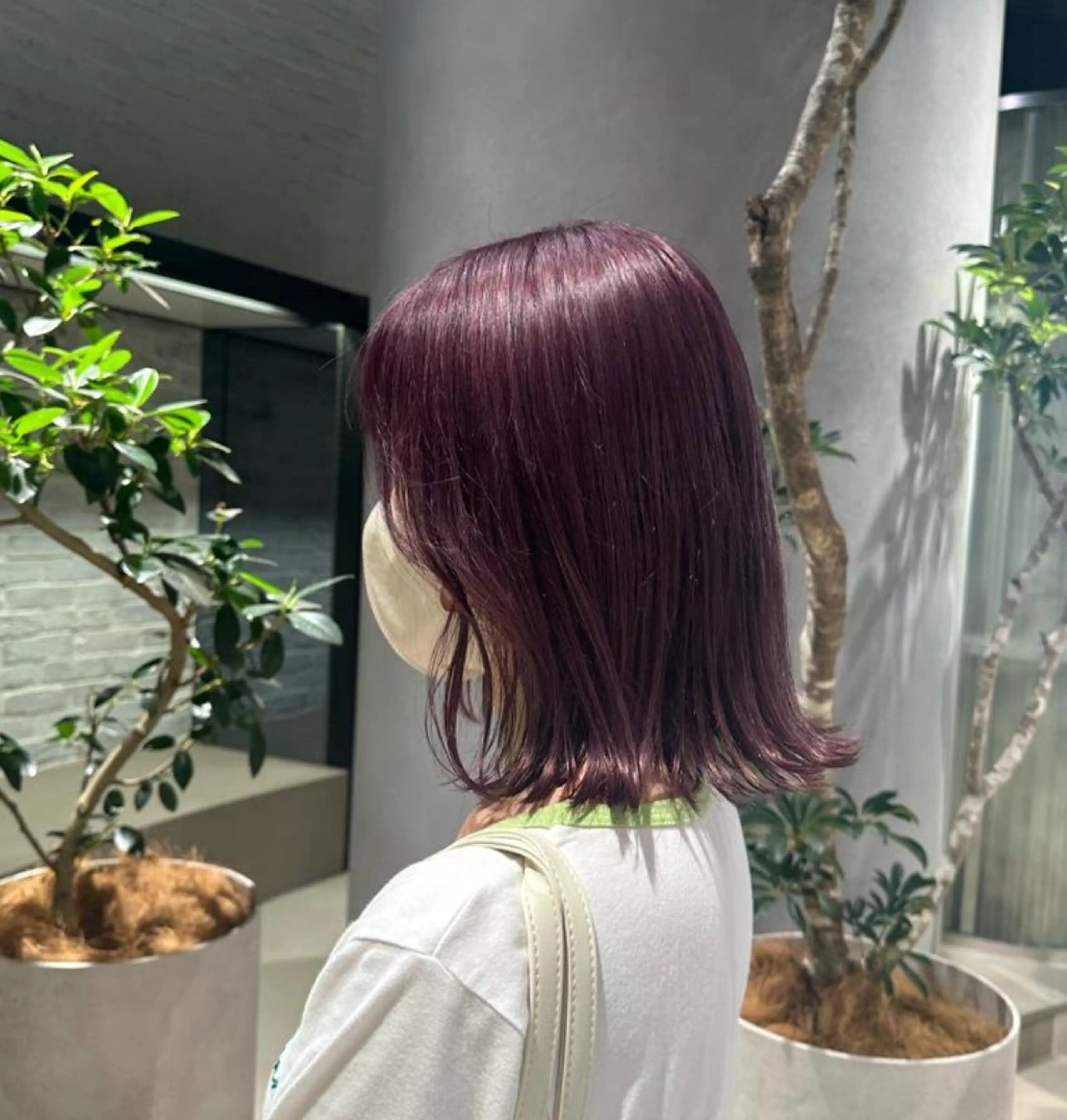 カラー ラベンダーカラー ヘアカラー トリートメント ❤️アヤカ Wカラー ボブ レイヤー❤️のヘアスタイル