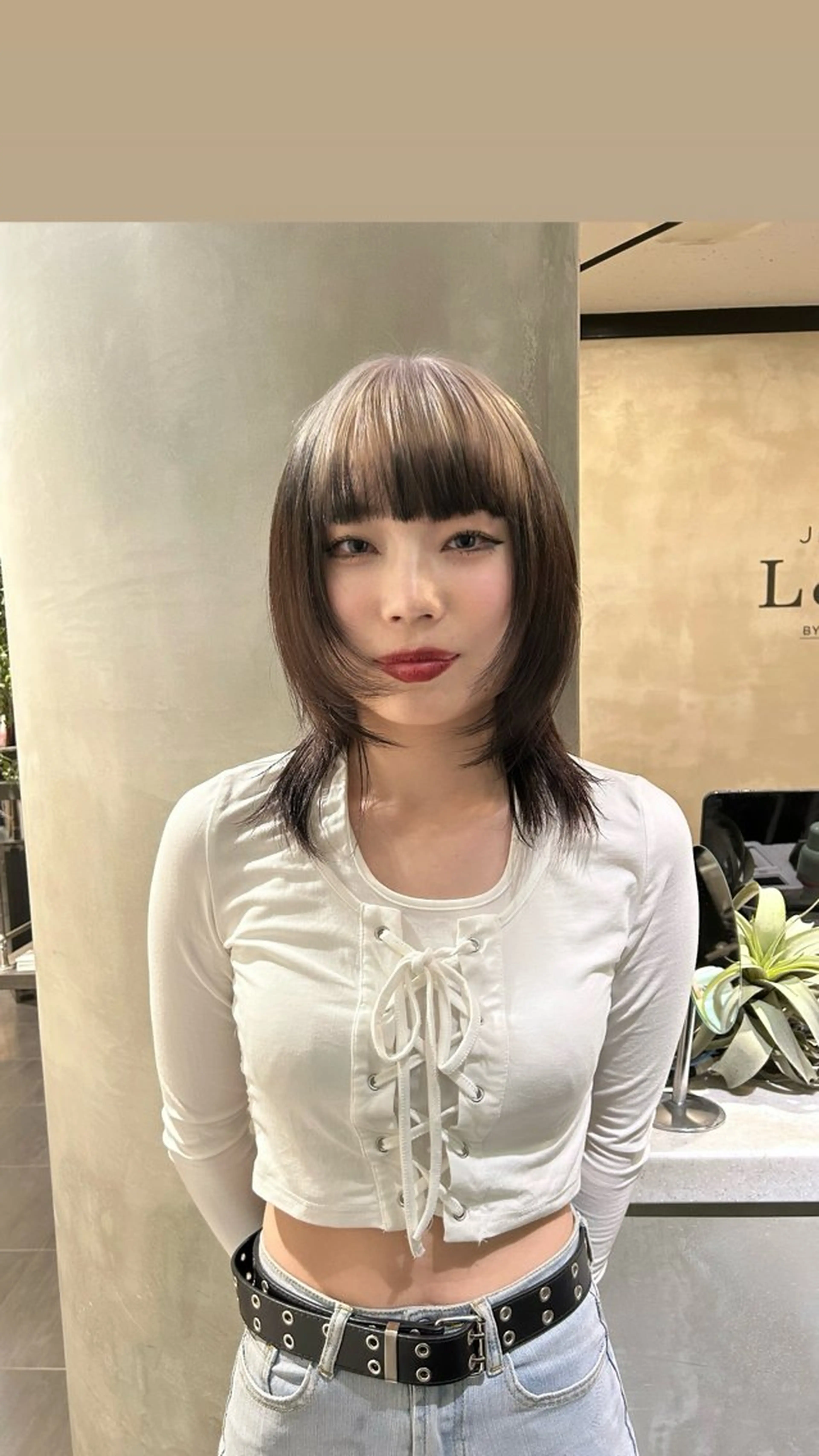 ロング カラー カット ヘアカラー トリートメント タナカ カナ🫧のヘアスタイル