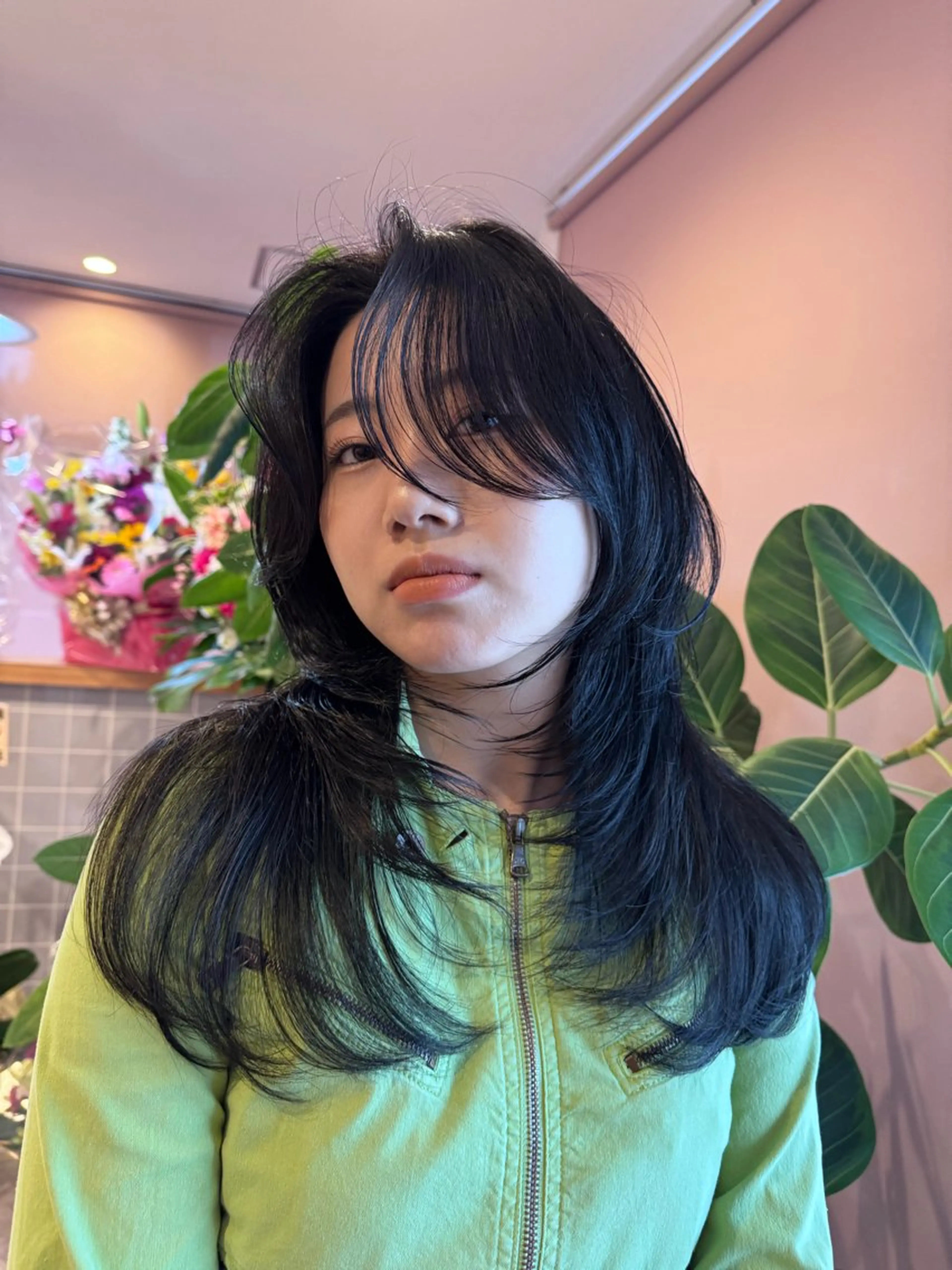 ロング レイヤーカット カット 福井 珠乃のヘアスタイル