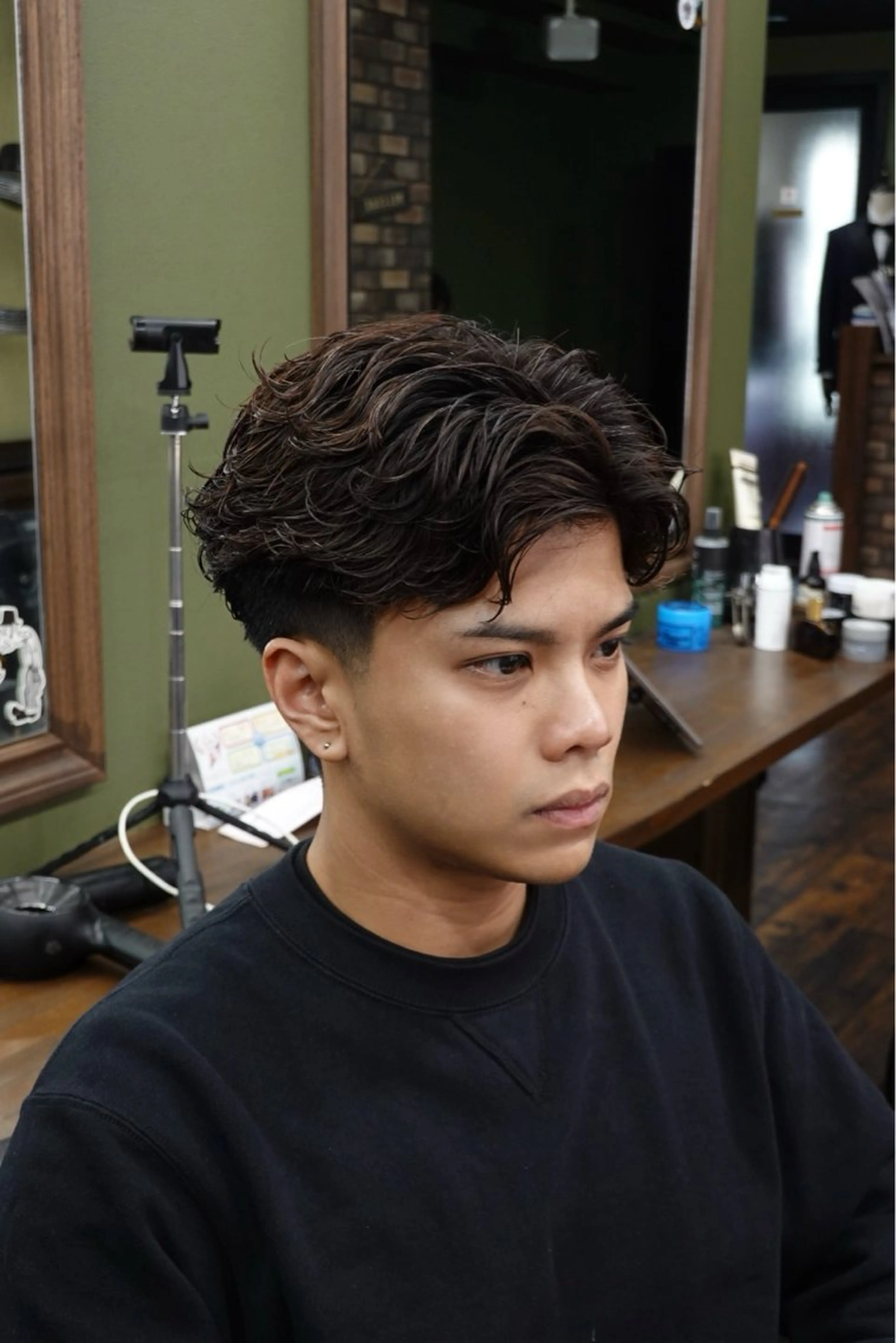 メンズ カット パーマ 川崎 健翔のヘアスタイル
