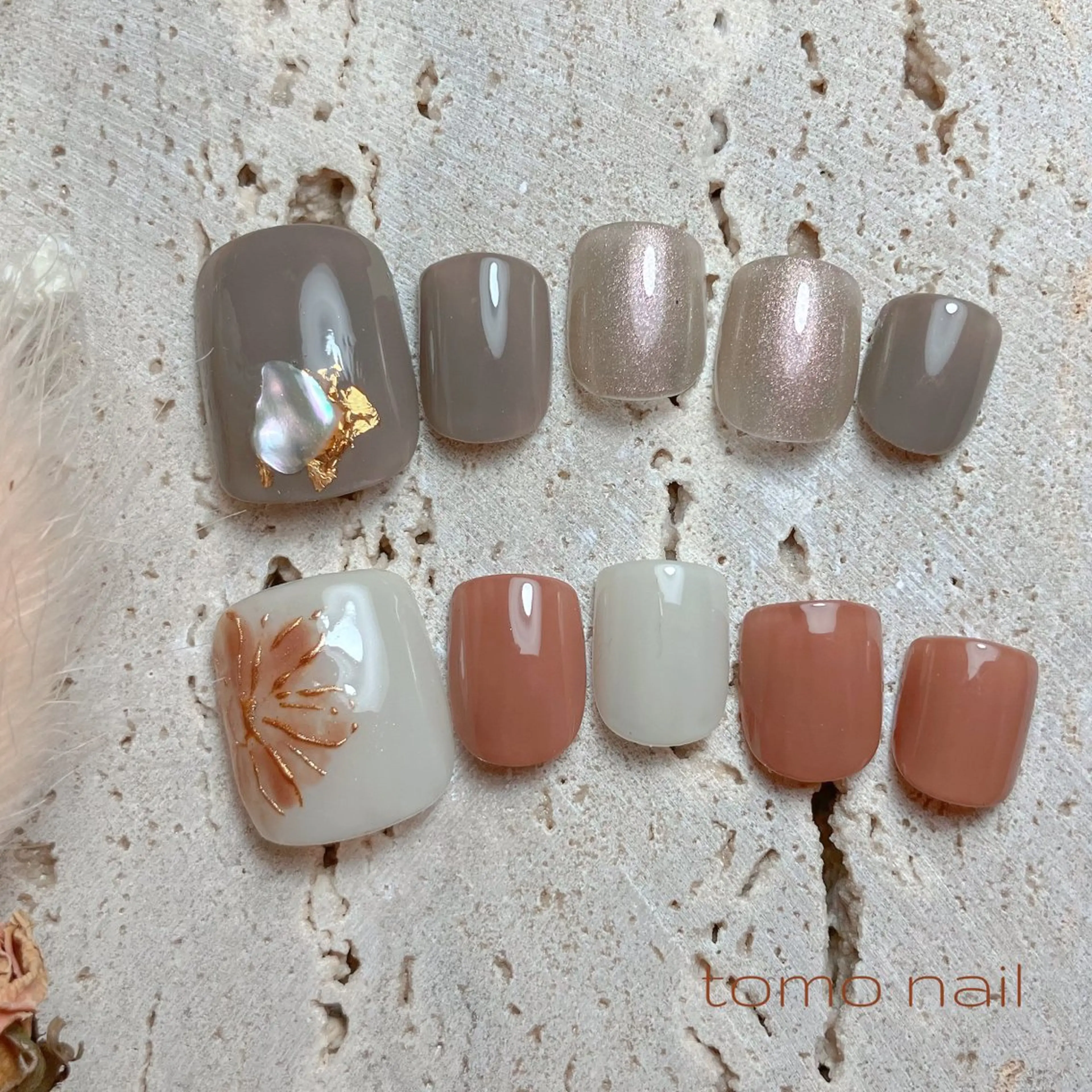 ネイル ジェルネイル フットネイル nail salon tomoのネイルデザイン