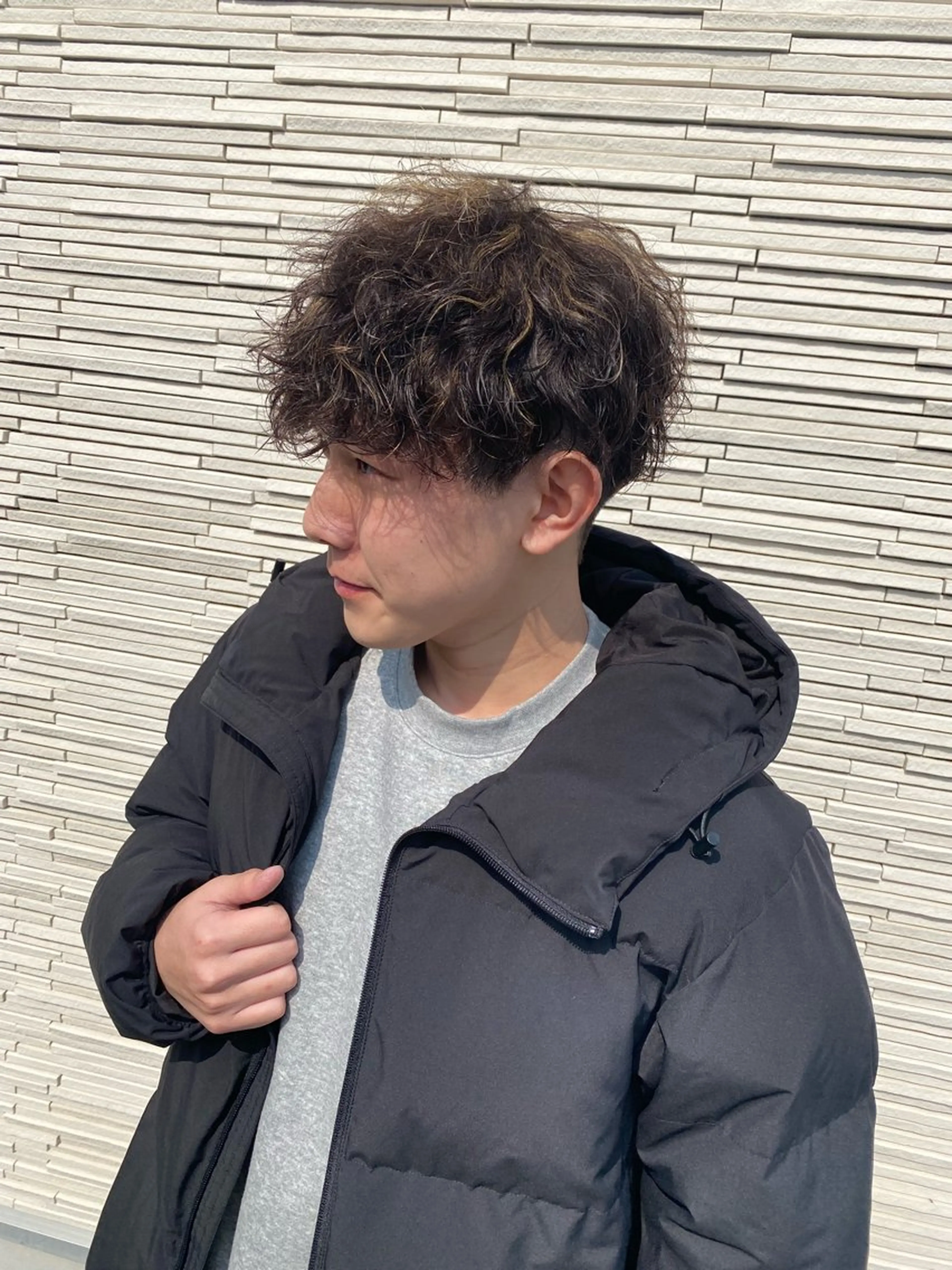 ショート パーマ メンズ 神戸 蒼司のヘアスタイル