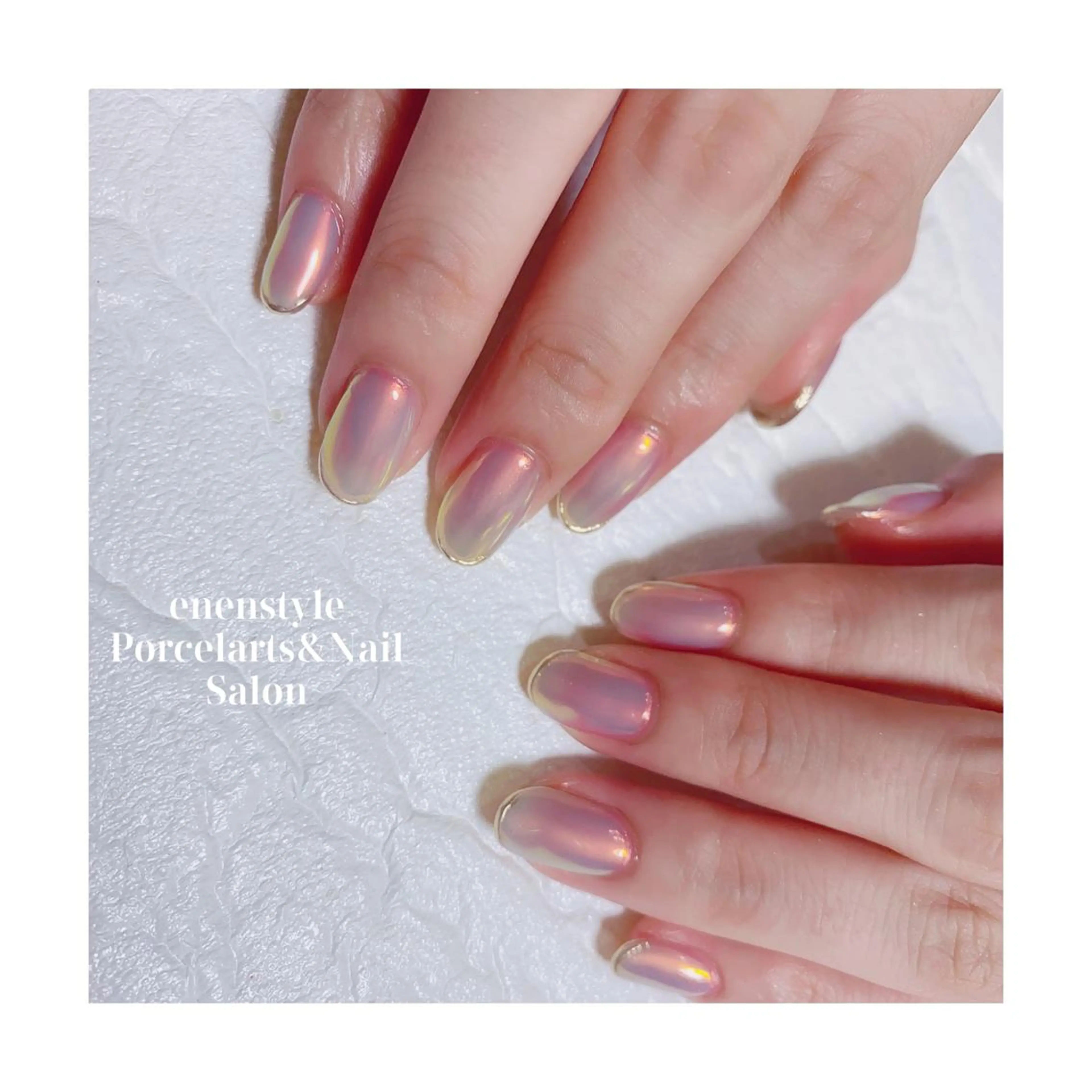 ミディアム ネイル ジェルネイル ニュアンスネイル オフィスネイル ワンカラーネイル パラジェル ハンドネイル 👑enen style👑のネイルデザイン