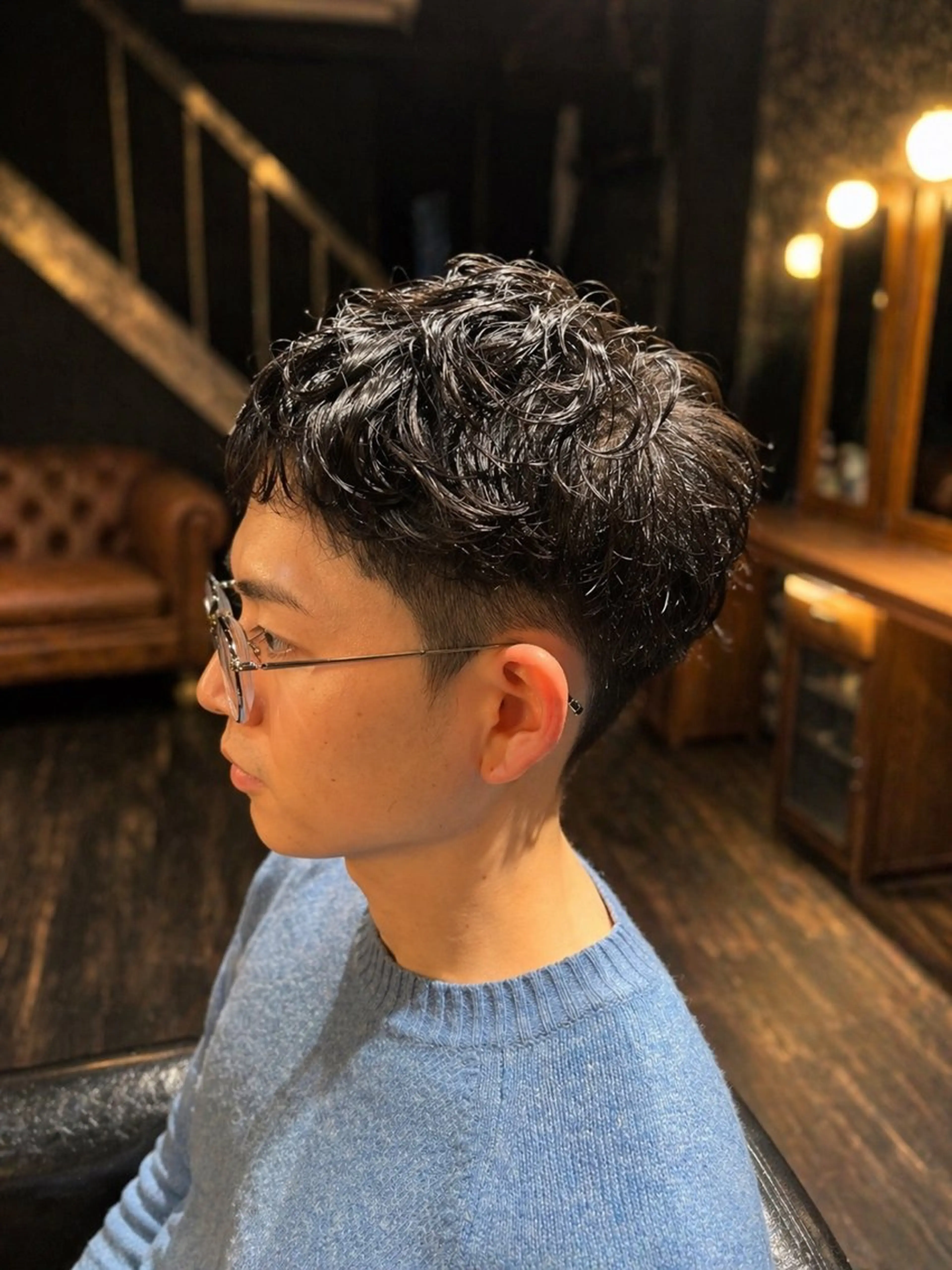 ショート メンズ メンズパーマ カット 齋木 陽輝のヘアスタイル