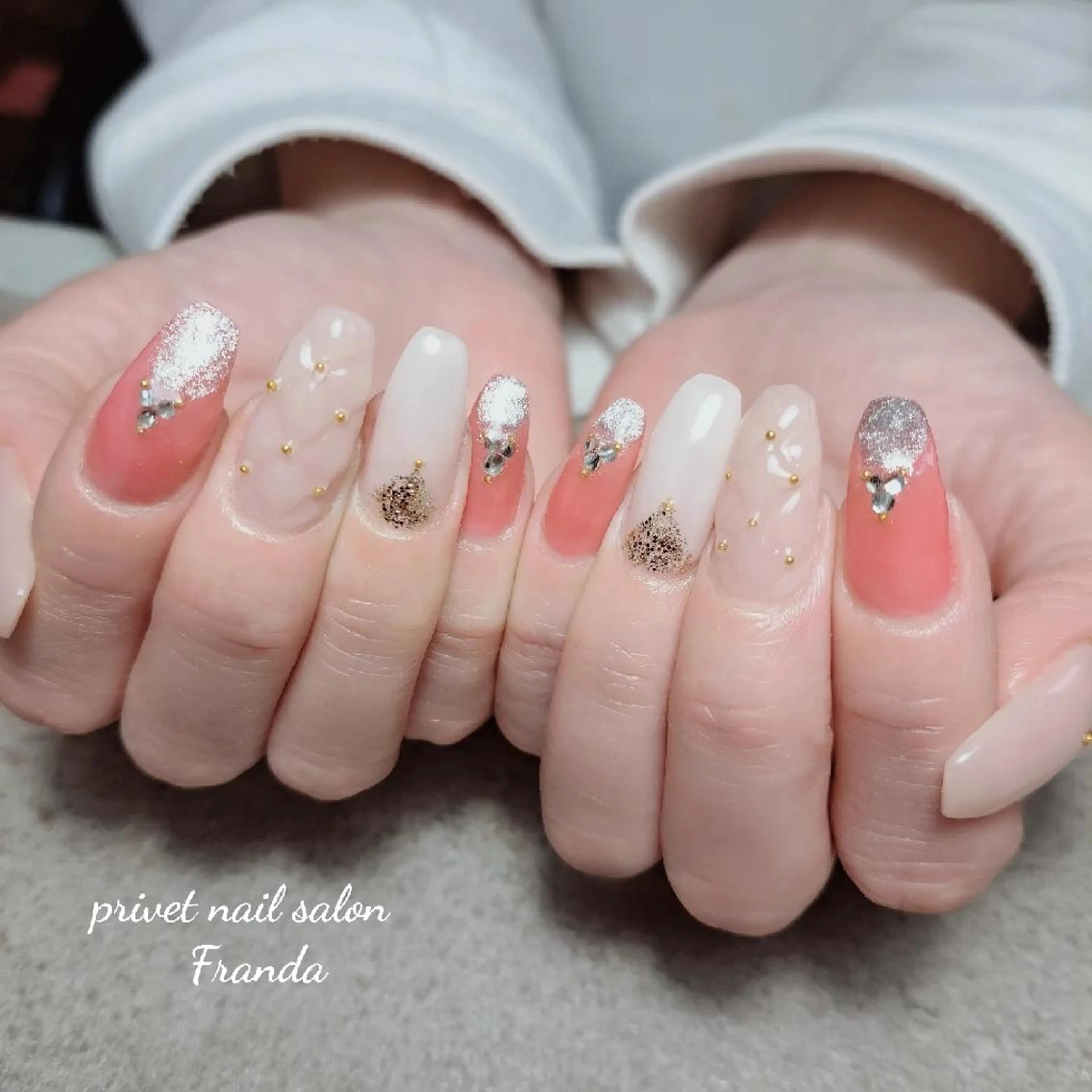 ネイル ロングネイル ハンドネイル Franda ✾のネイルデザイン