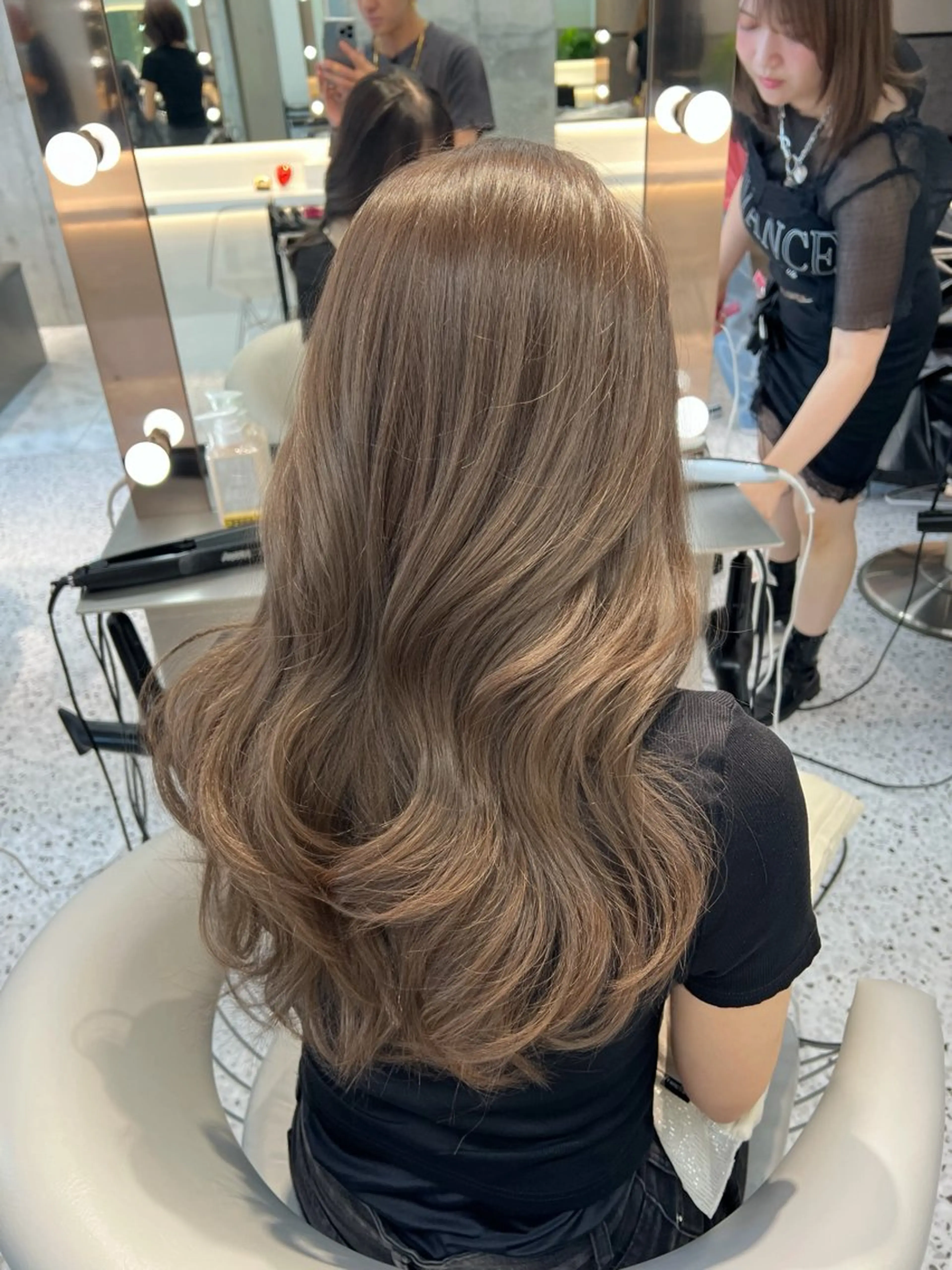 ロング カット ヘアカラー トリートメント 博多ベージュ 🐻松井傑のヘアスタイル