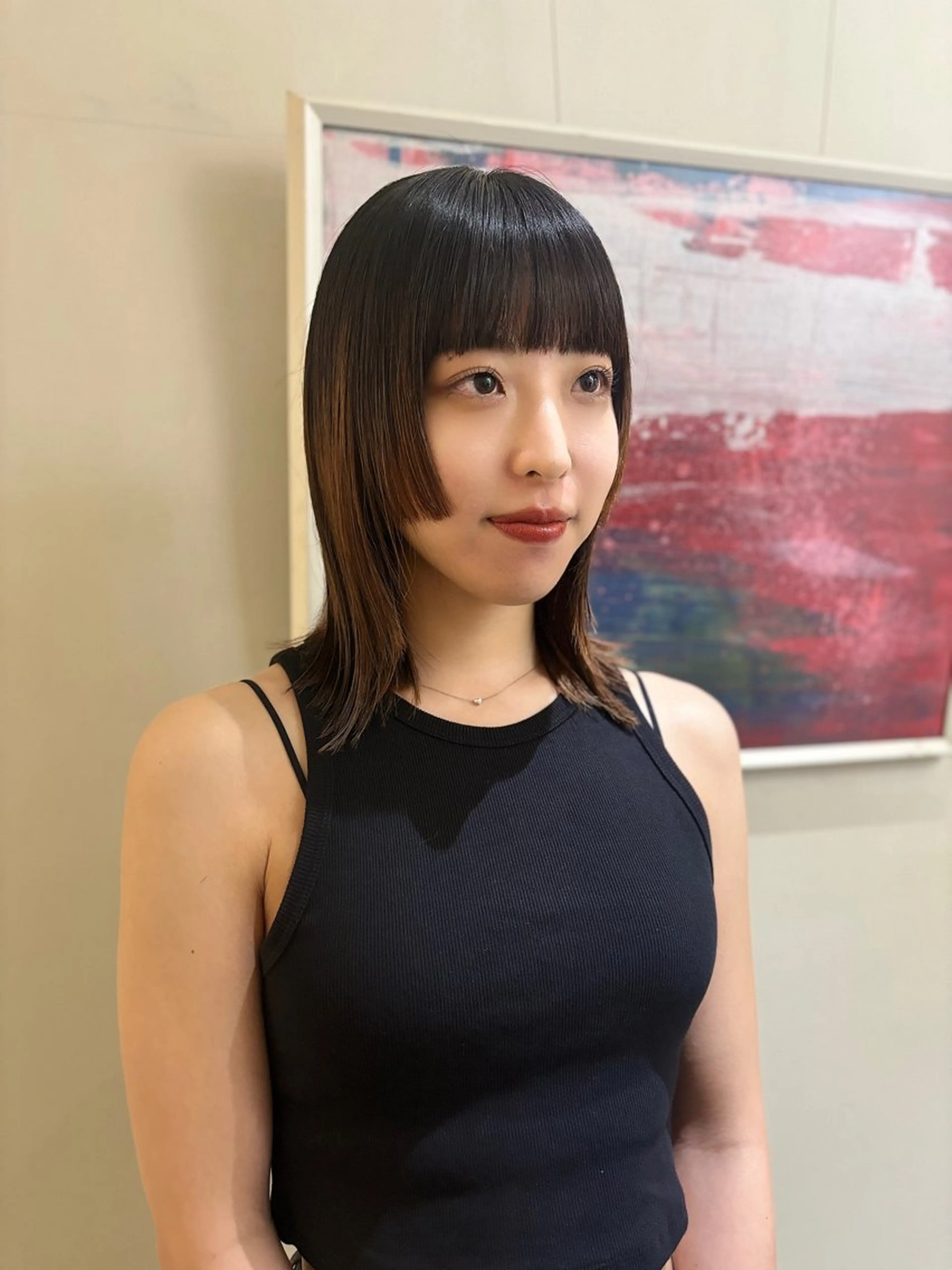 ミディアム カラー asuka/似合わせ /レイヤー/暖色のヘアスタイル