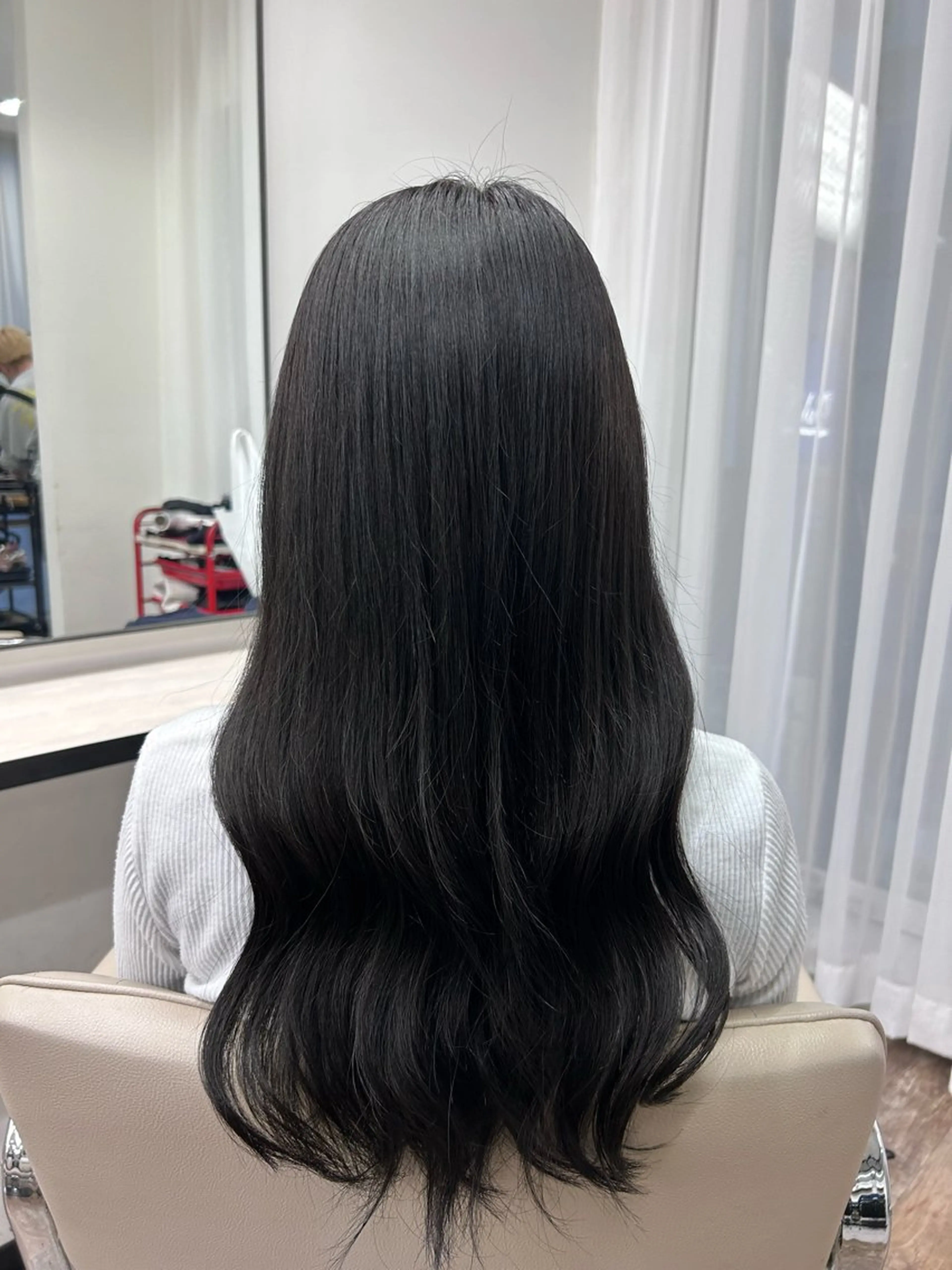 カラー 毛流れパーマ/ Rukiaのヘアスタイル