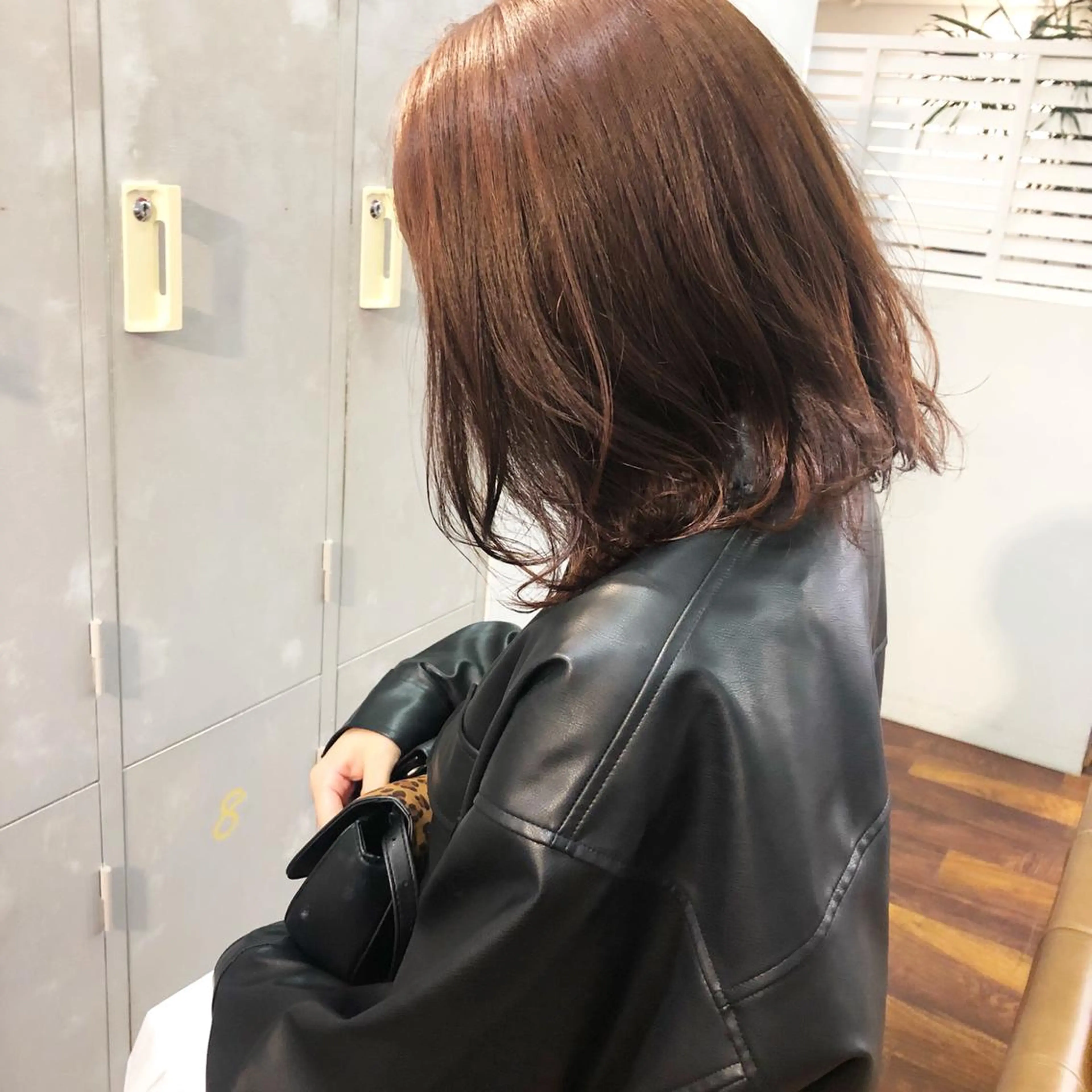 ミディアム カラー ブリーチ ブラウンカラー ブリーチなしカラー オレンジ オレンジブラウン カット ヘアカラー トリートメント 水野 雪 /パーマ/暖色カラーのヘアスタイル