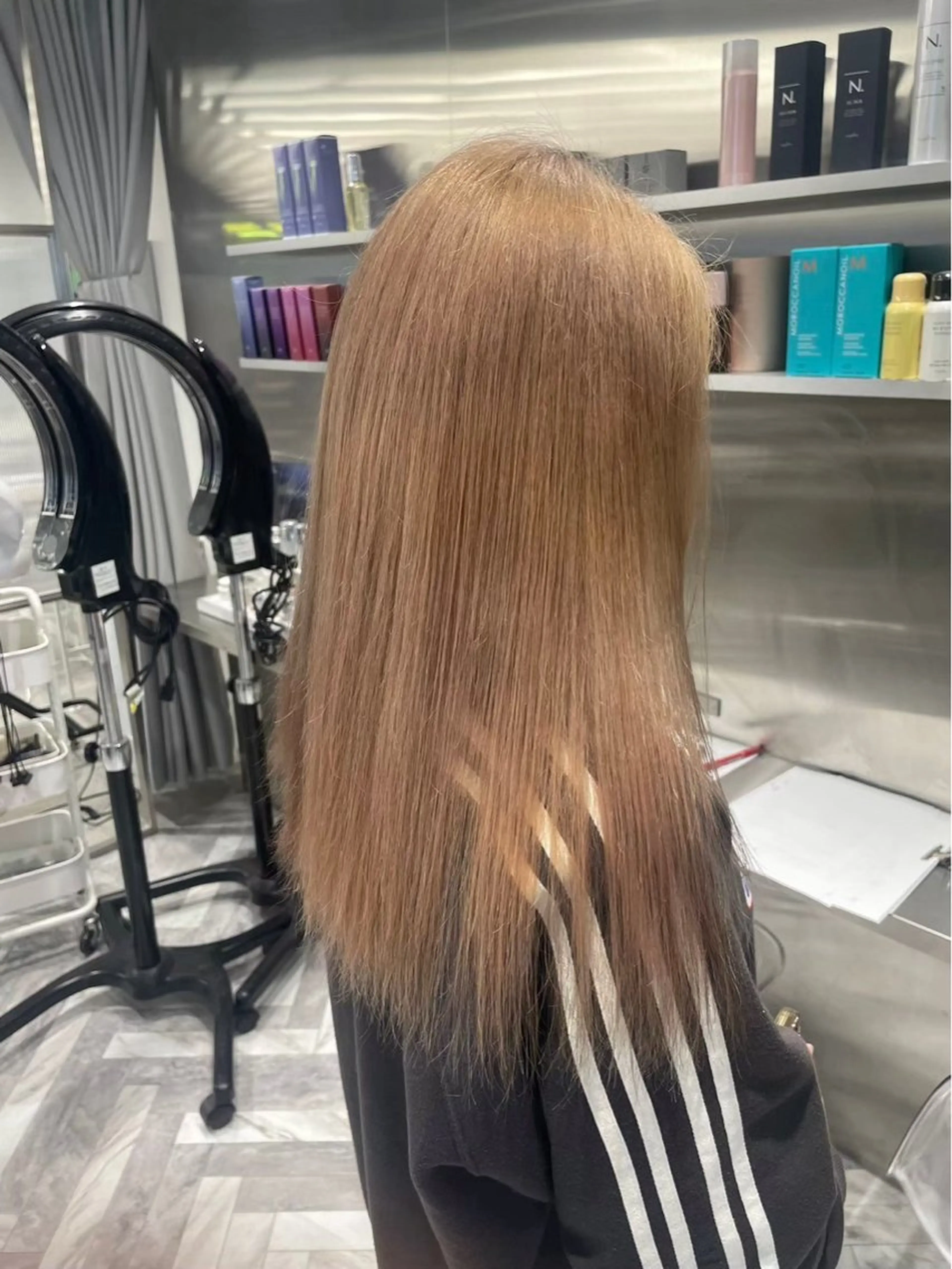 セミロング ARISA︎ メンズハイトーンのヘアスタイル