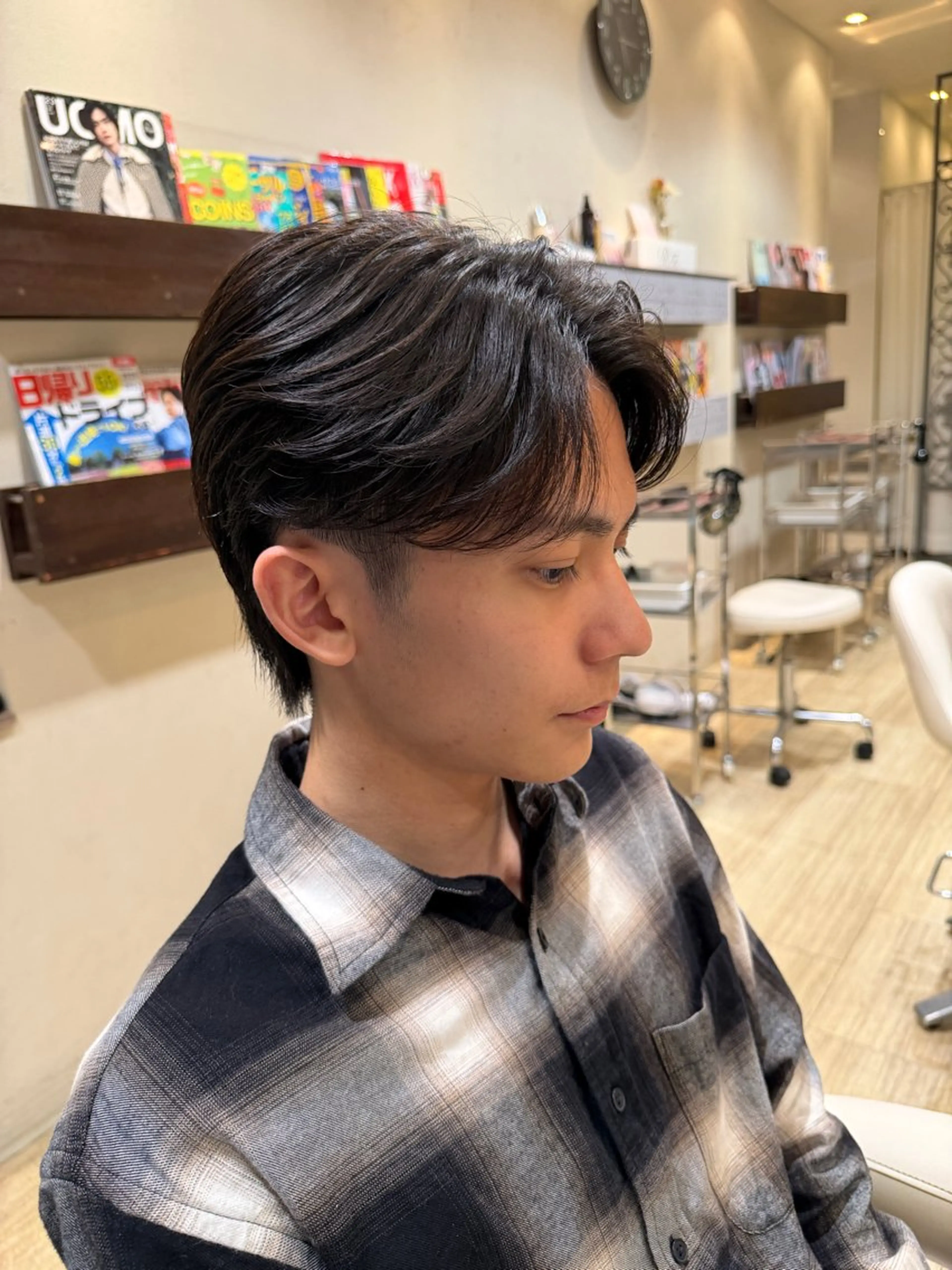 パーマ メンズ フェザーパーマ メンズパーマ パーマ 鈴木 心花のヘアスタイル