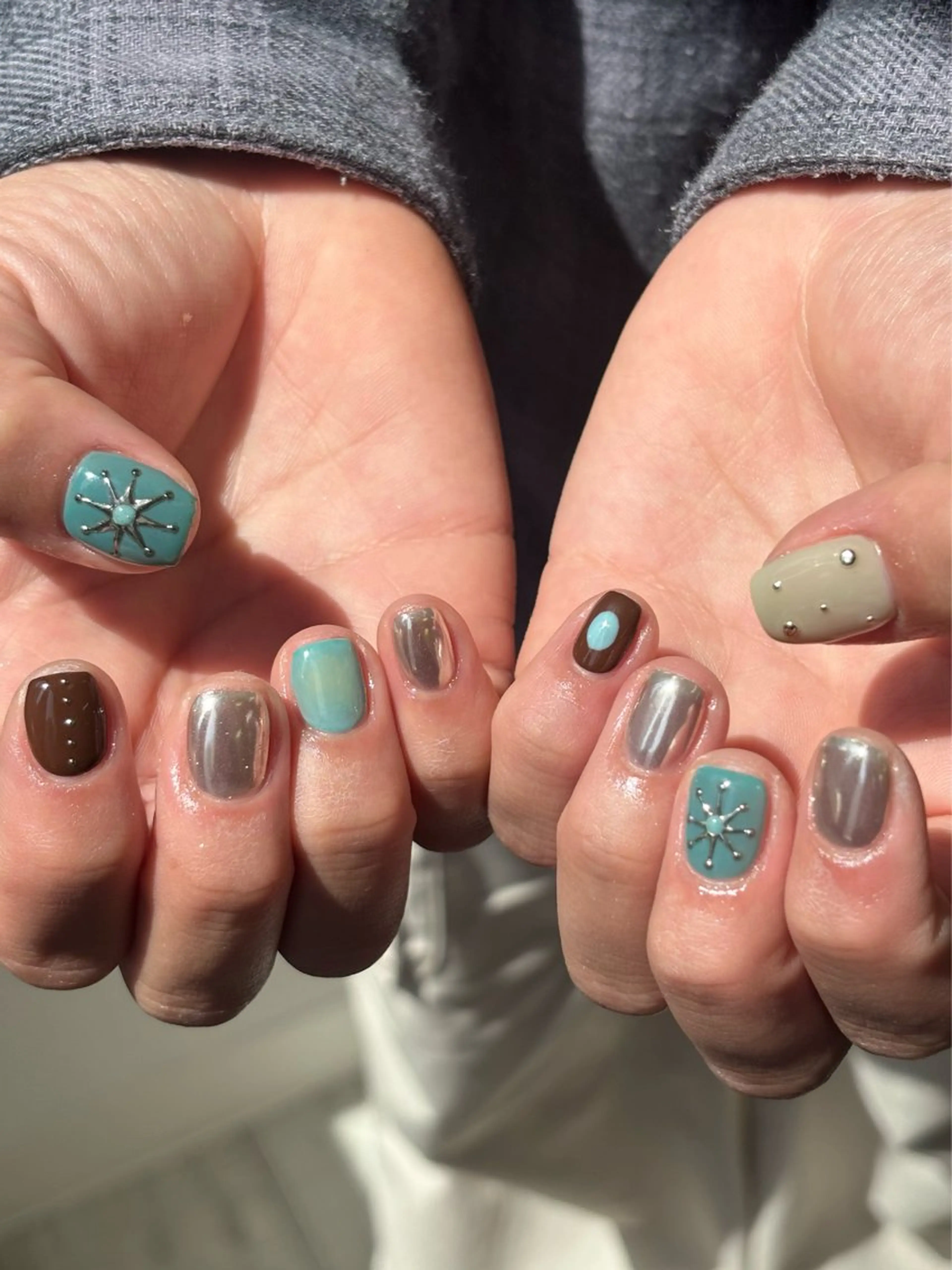 ネイル diar blue 🩵ayanaのネイルデザイン