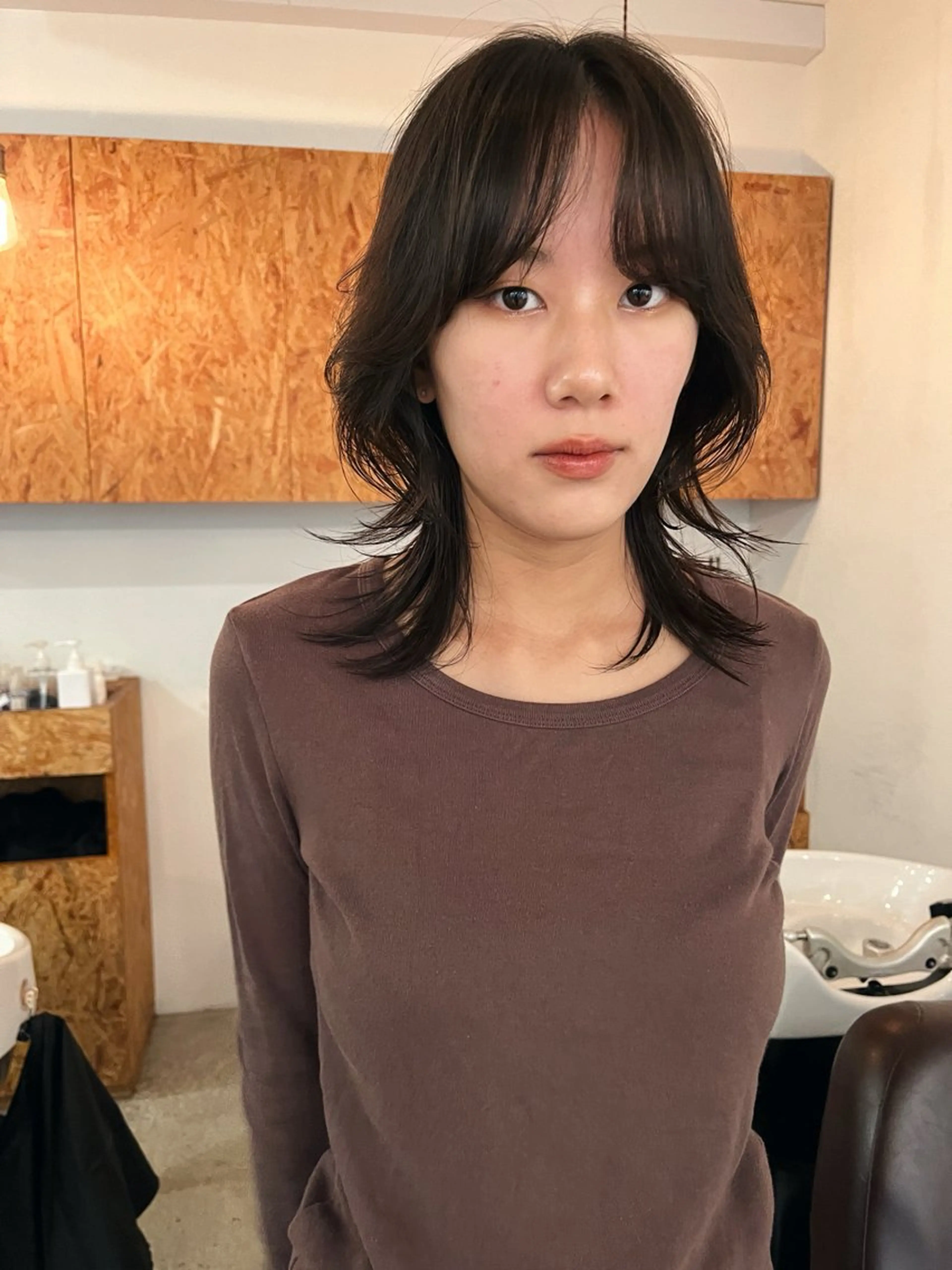 セミロング カラー 暖色/パーマ 🌼クニトウメイのヘアスタイル