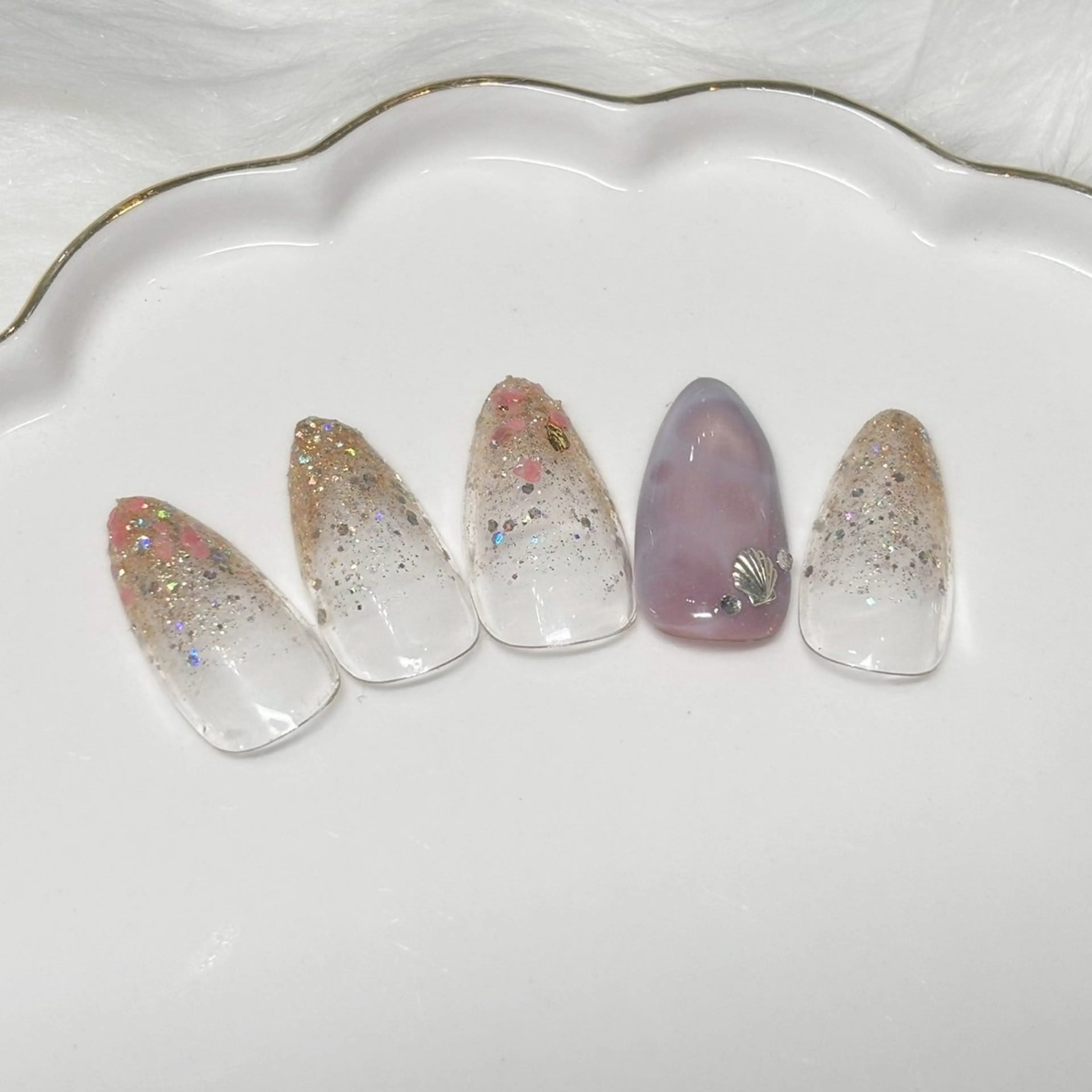 ネイル フットネイル ジェルネイル マグネットネイル パラジェル 一之瀬 柚季のネイルデザイン