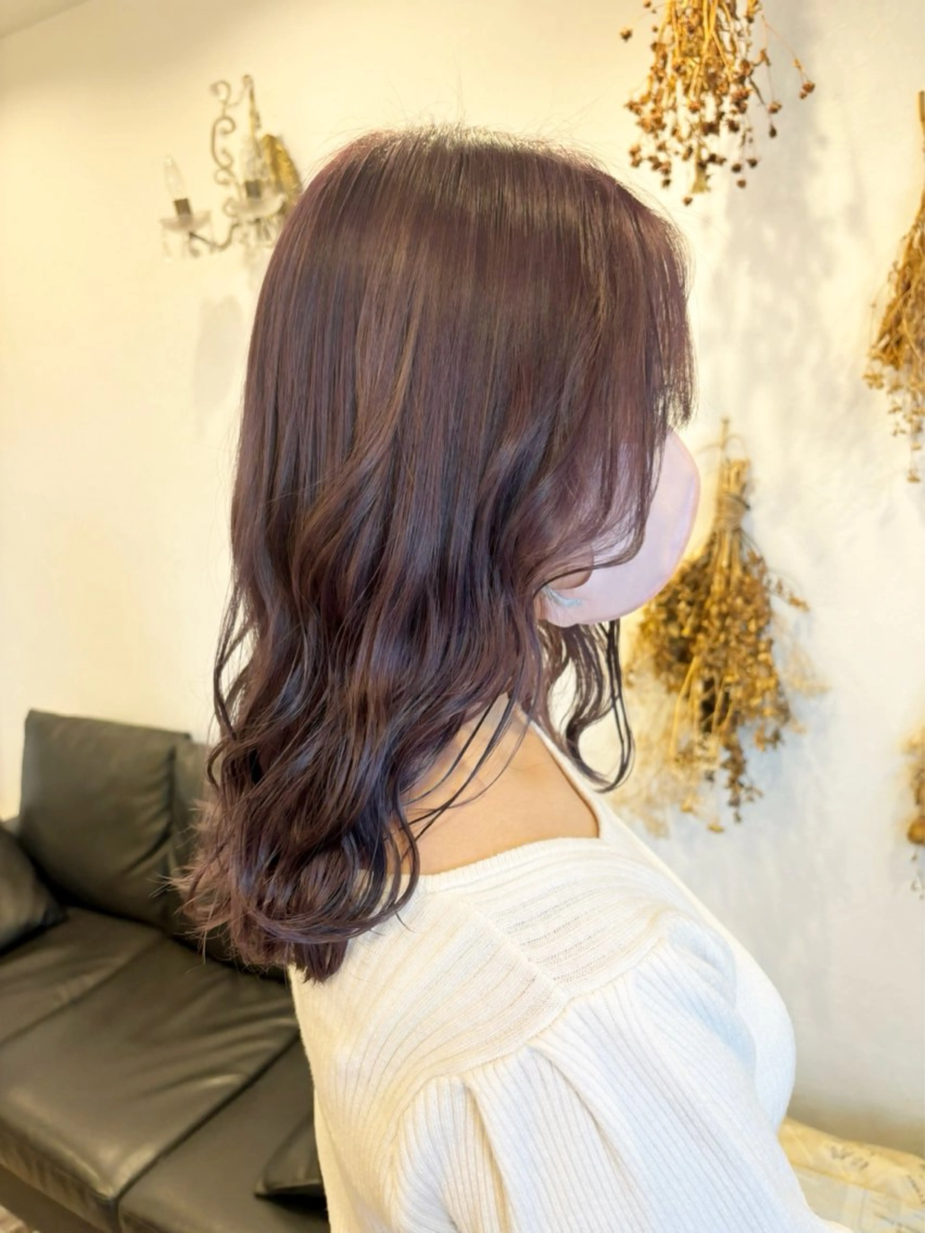 ミディアム カラー ヘアカラー トリートメント botan🪷☆*。 レ ナのヘアスタイル