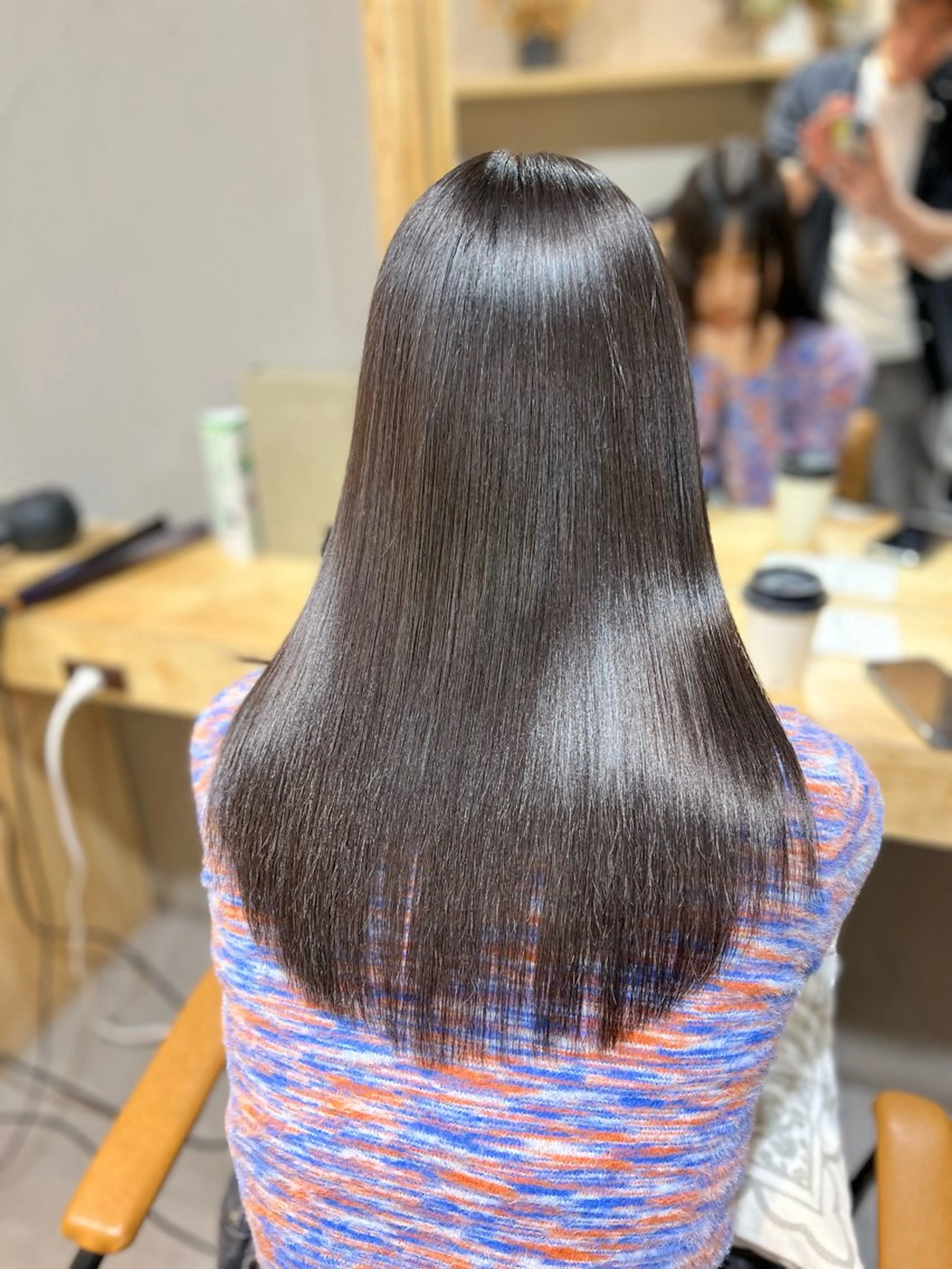 ロング 髪質改善 縮毛矯正 酸性ストレート 神戸ボブ✂️ ioe三宮/田 伸佳のヘアスタイル