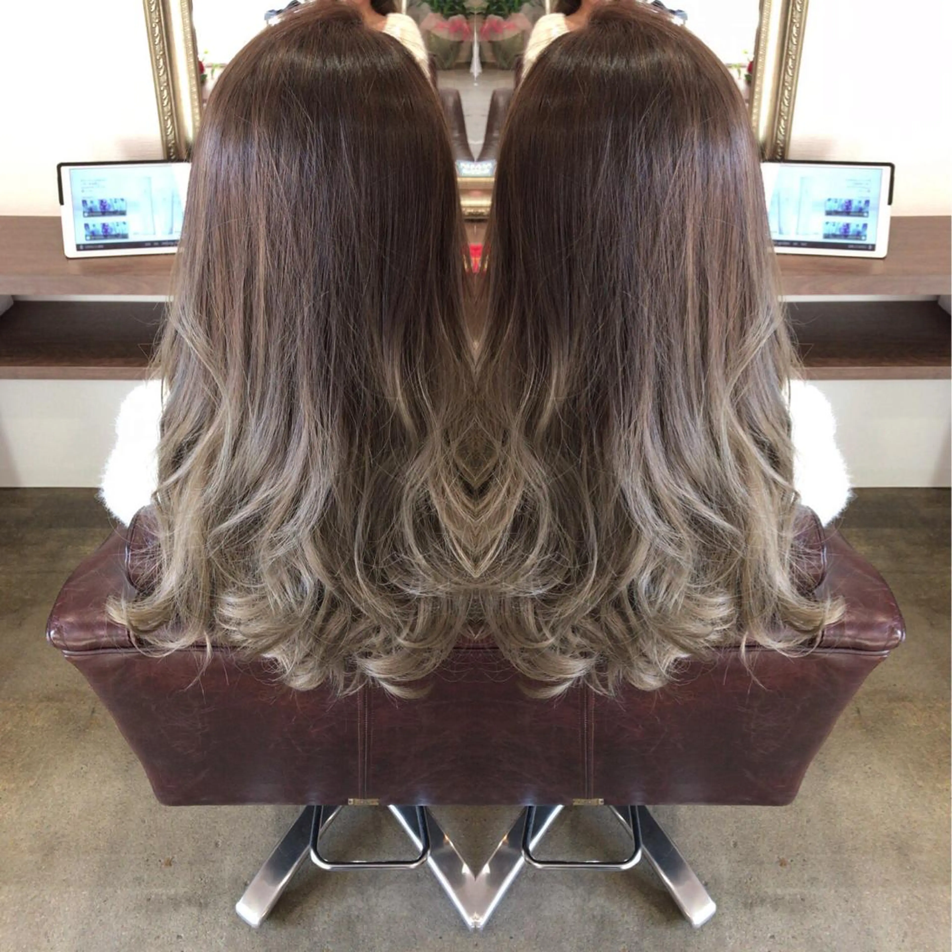 ロング カラー グラデーションカラー 外国人風カラー レイヤーカット匠 イソザキノリユキのヘアスタイル