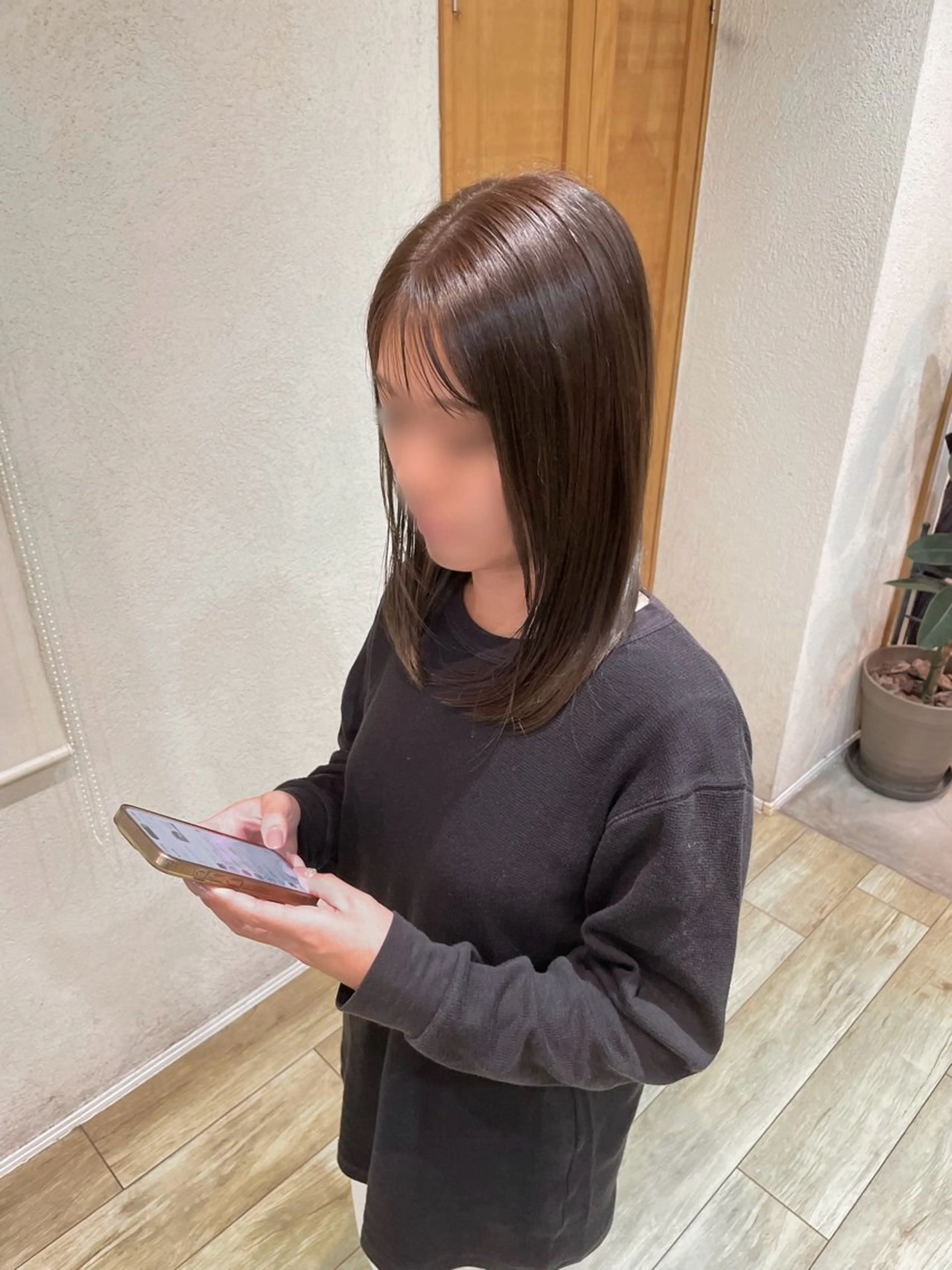 セミロング カラー ブラウンカラー オリーブブラウン ヘアカラー トリートメント 木村 太一のヘアスタイル