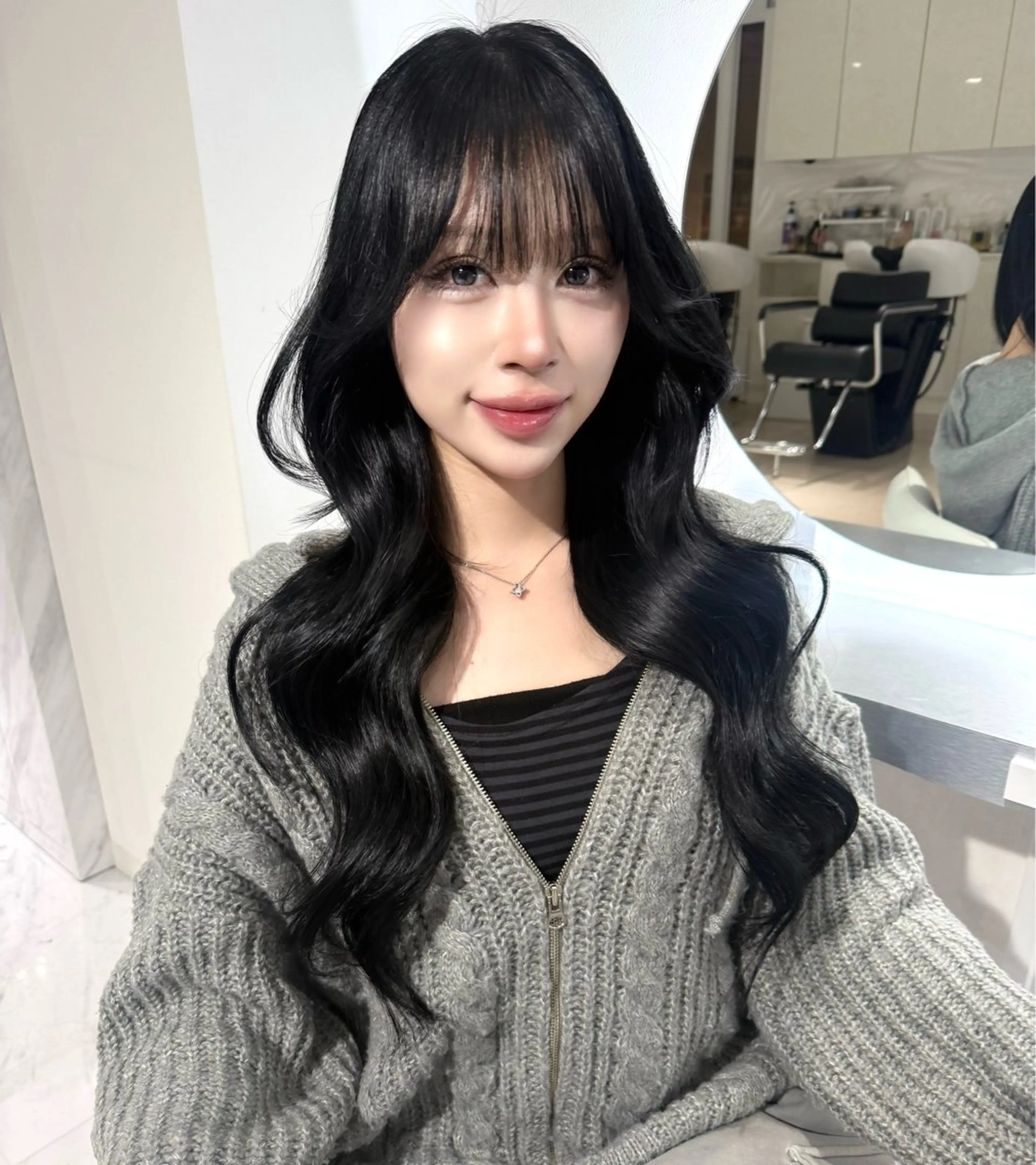 ロング カラー 透明感カラー くびれヘア エクステ ヨシンモリ レイヤーカット レイヤーカット🫧 🎀Tomoka🎀のヘアスタイル