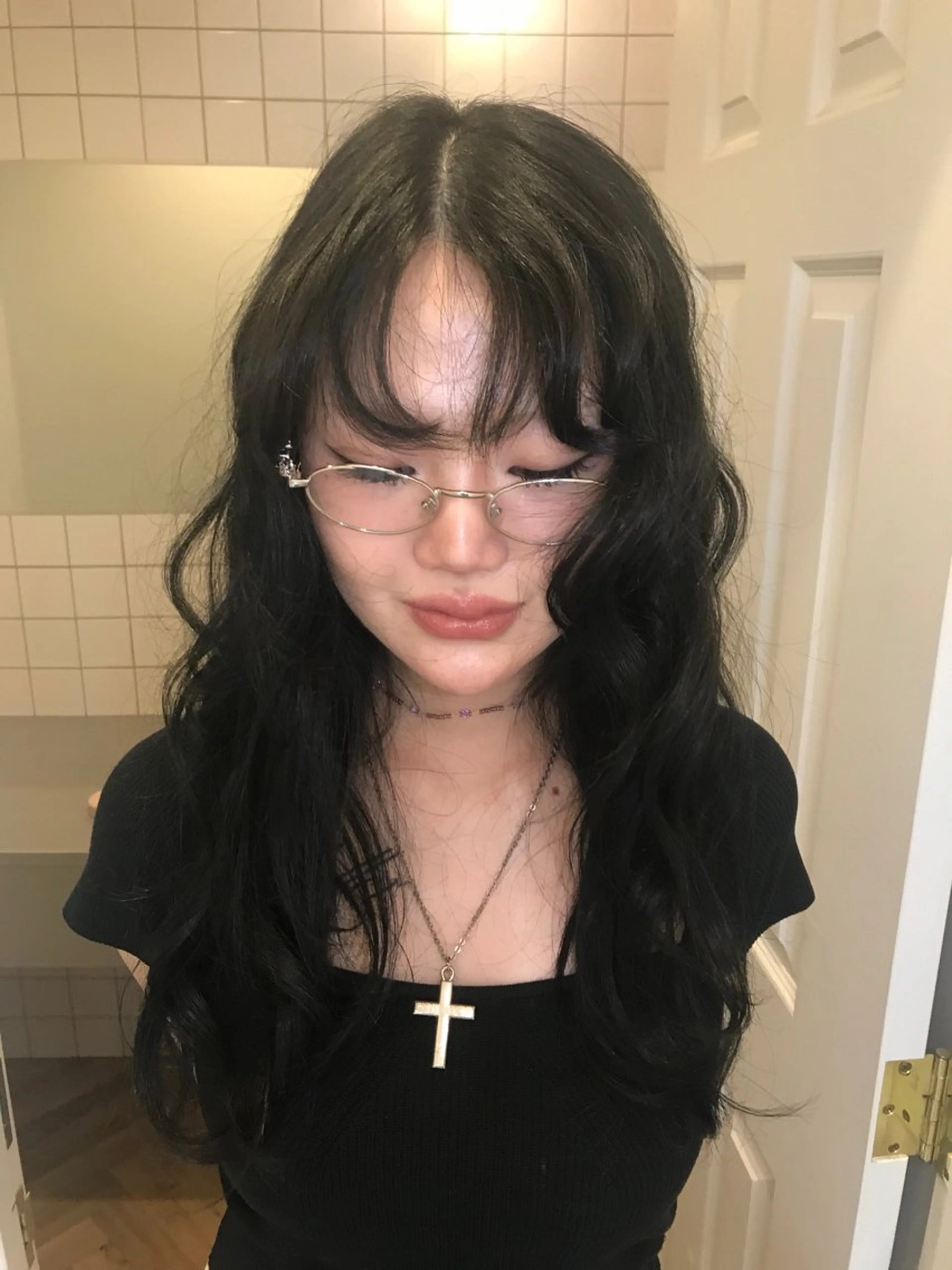 ロング runa/栄/パーマ /ブリーチモデルのヘアスタイル