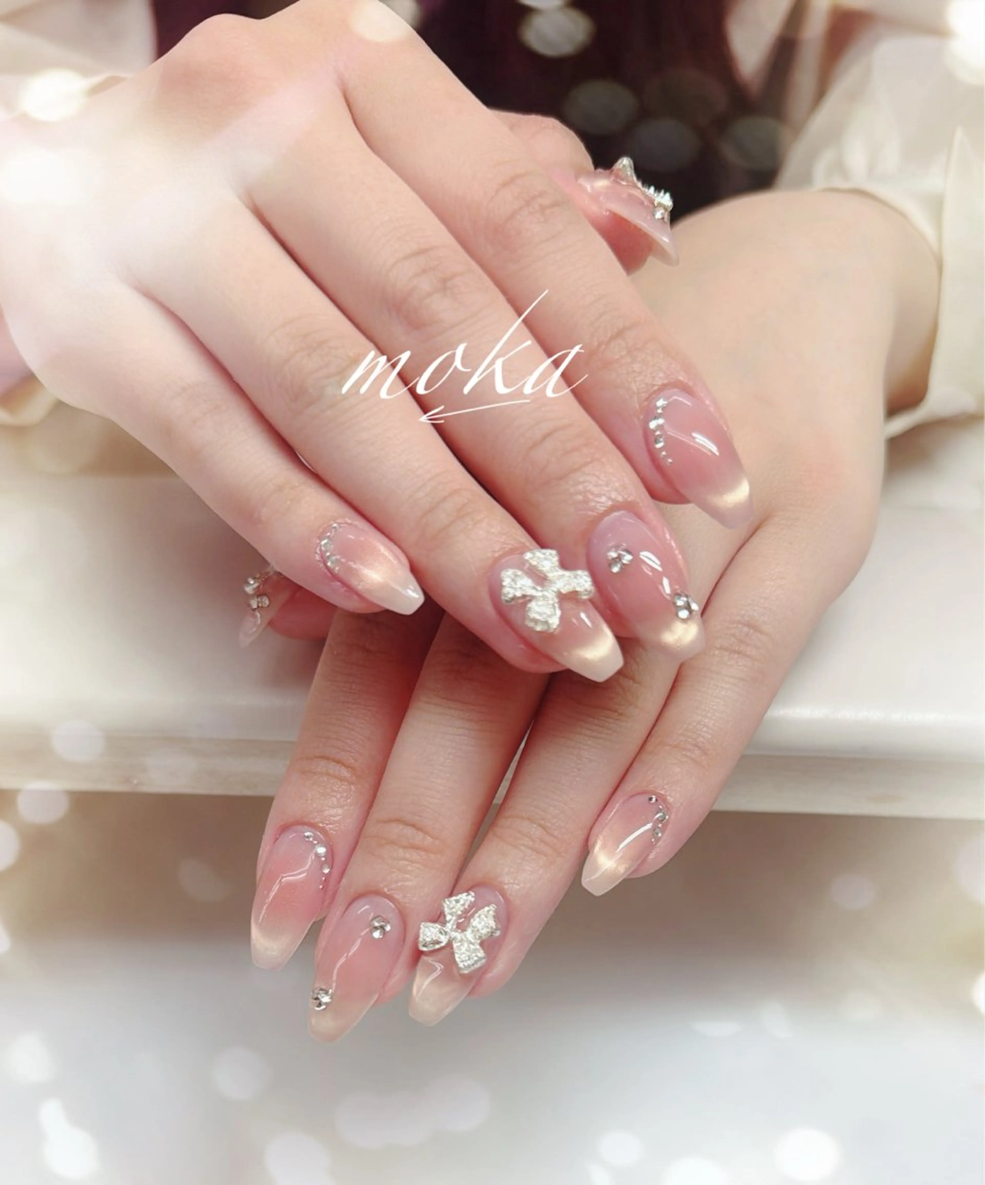 ネイル ハンドネイル ハンドケア 胡蝶蘭レディースサロ ンNailMOKAのネイルデザイン