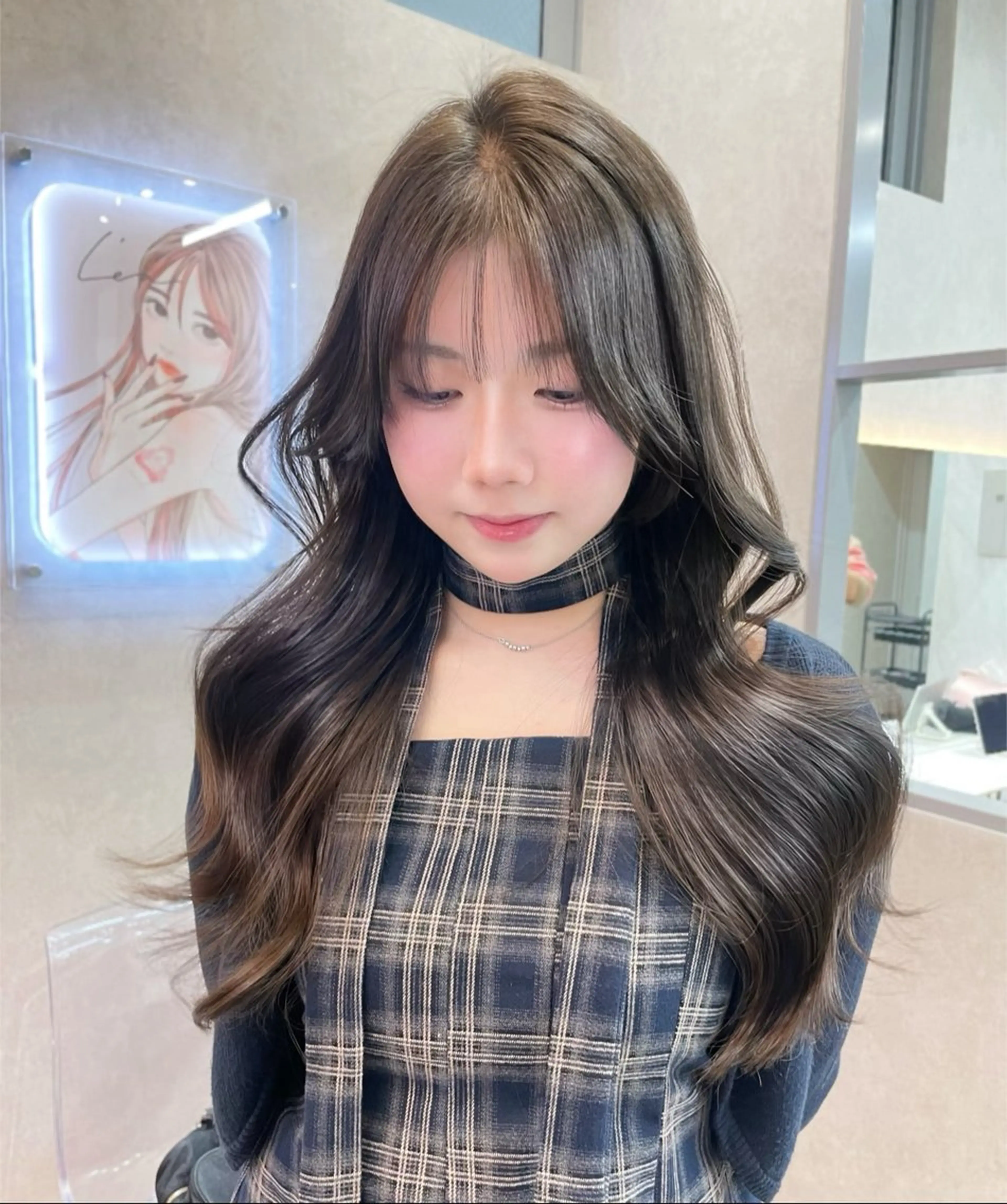 【4月限定クーポン】　似合わせカット＋艶ワンカラー＋スタイリング¥6480の写真