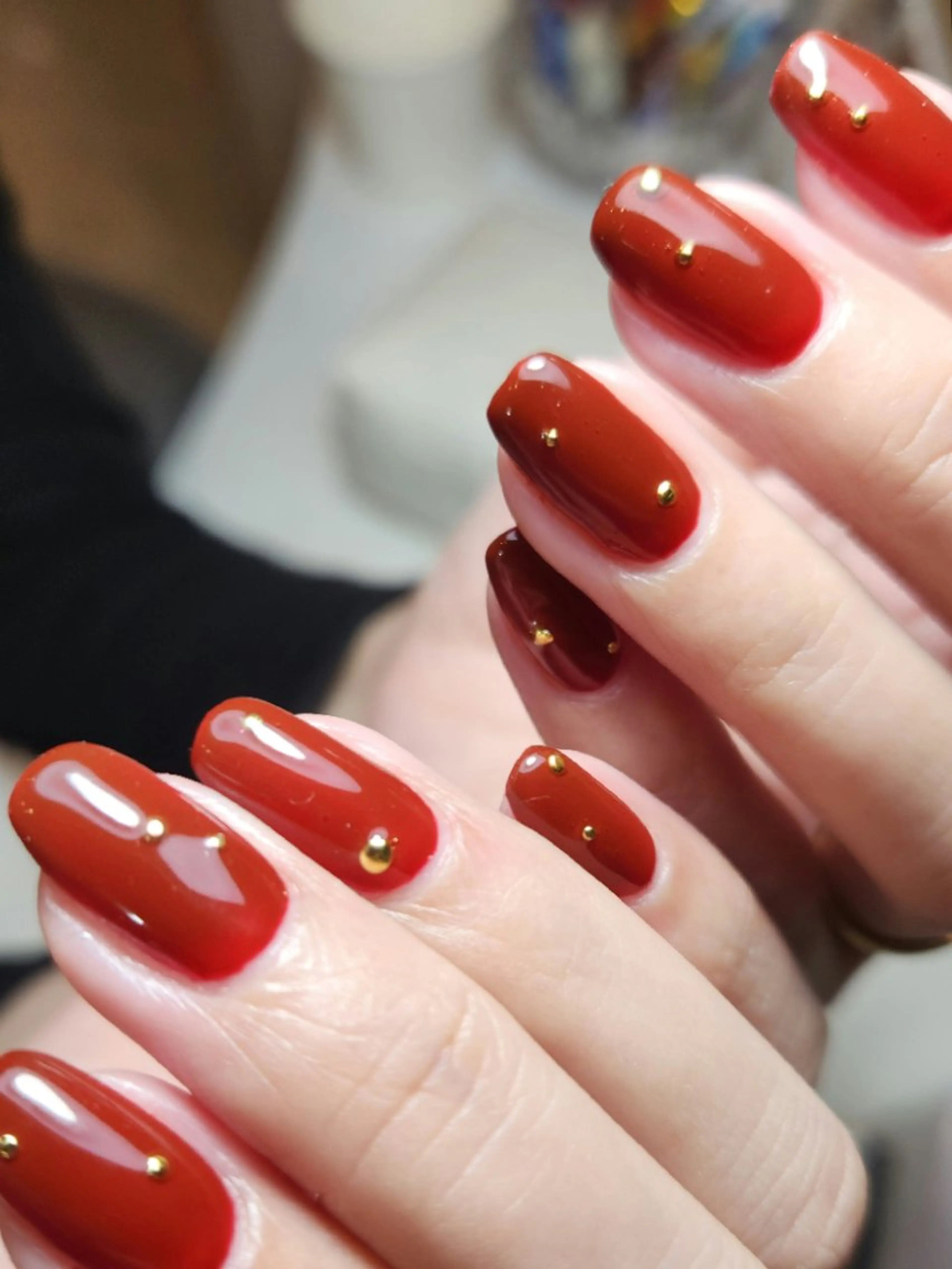 ネイル ボルドー 冬ネイル ハンドネイル NailSalon  N.中目黒のネイルデザイン