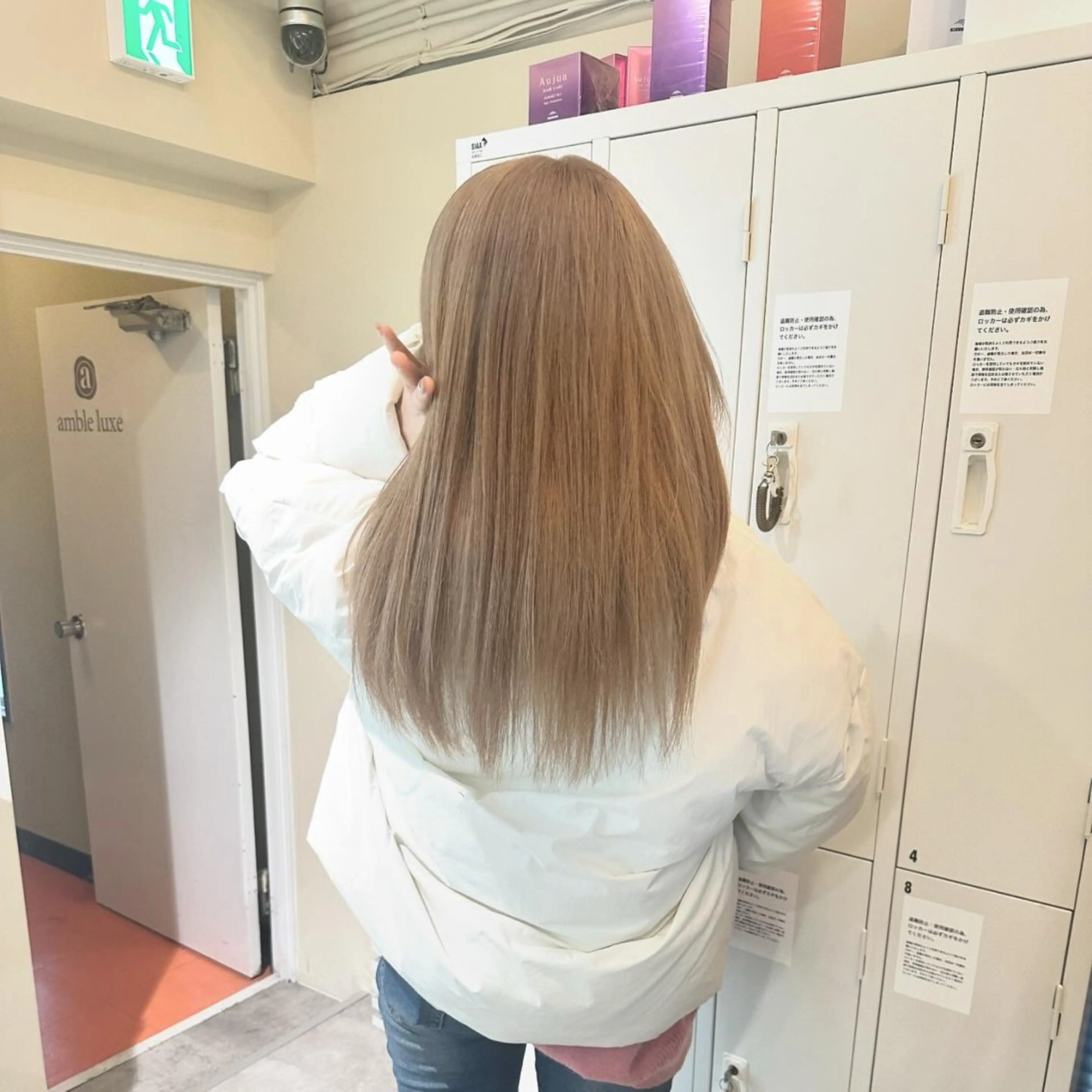 ロング カラー アディクシーカラー バレイヤージュ ブリーチ デザインカラー ダブルカラー ヘアカラー トリートメント opus 店長大和 レイヤー/赤み消しのヘアスタイル