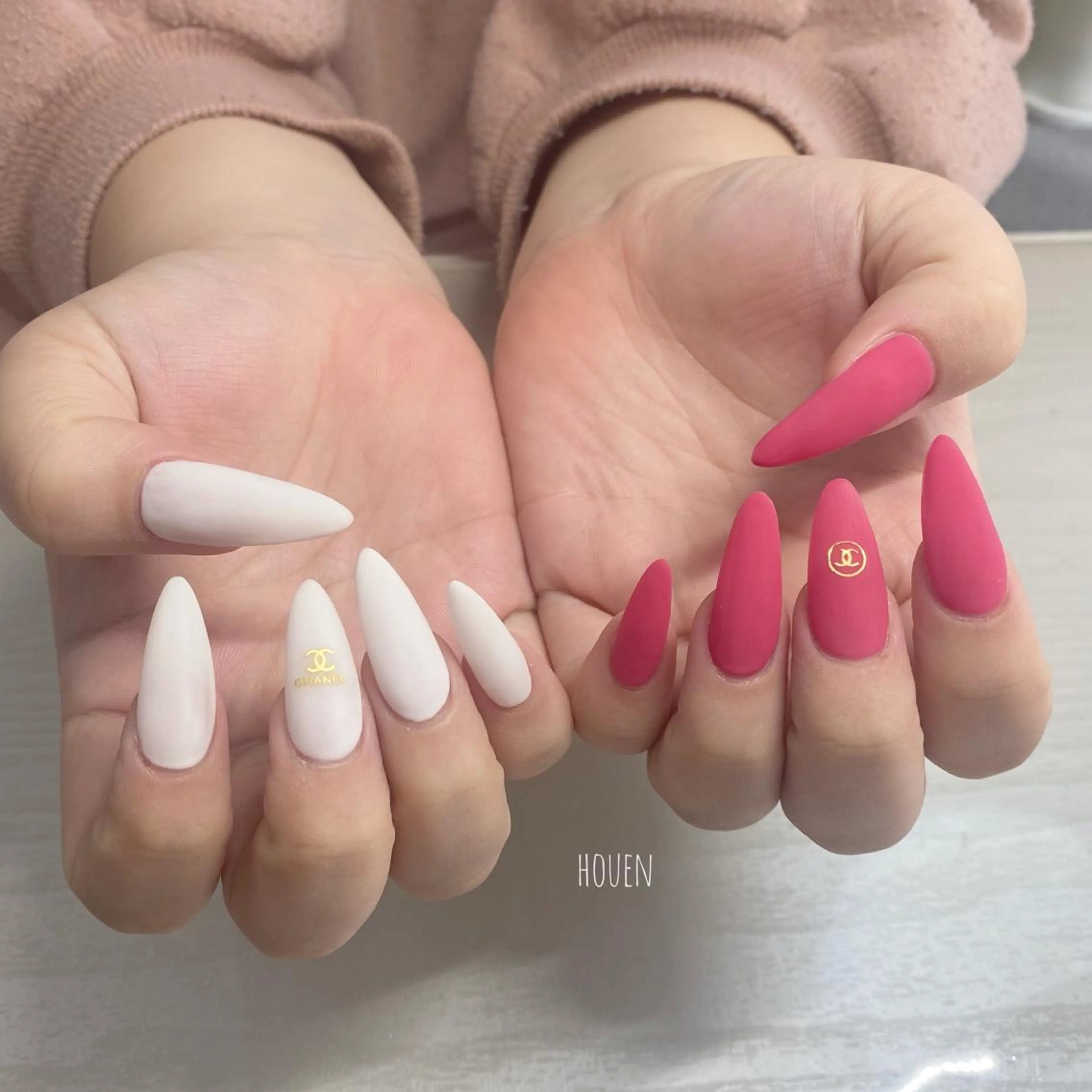 ネイル スカルプネイル I pinknail 韓国風·持ち込み専門のネイルデザイン
