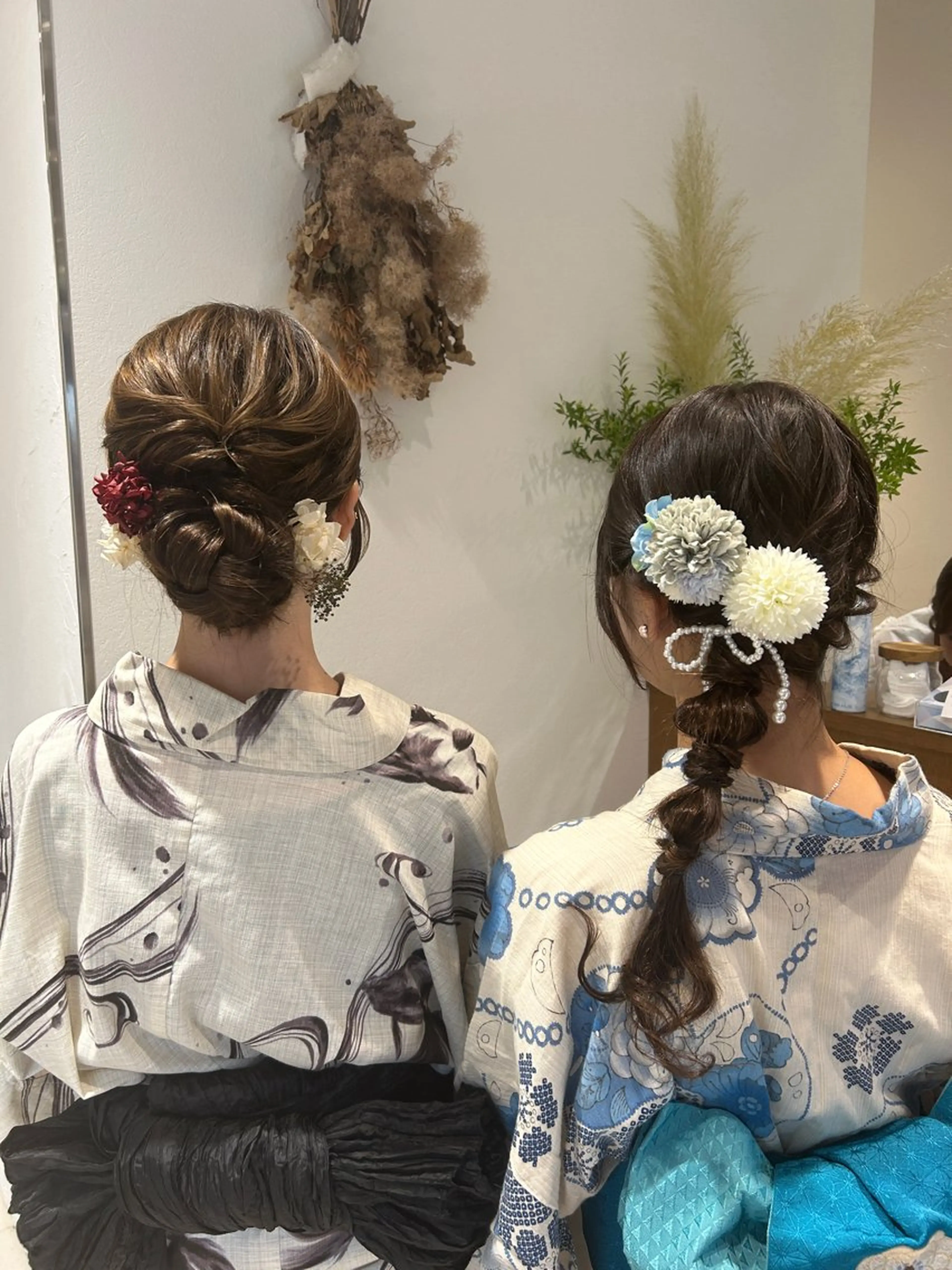 セミロング ヘアアレンジ ヘアセット ハイトーン/エクステ /🎀YUINA🎀のヘアスタイル