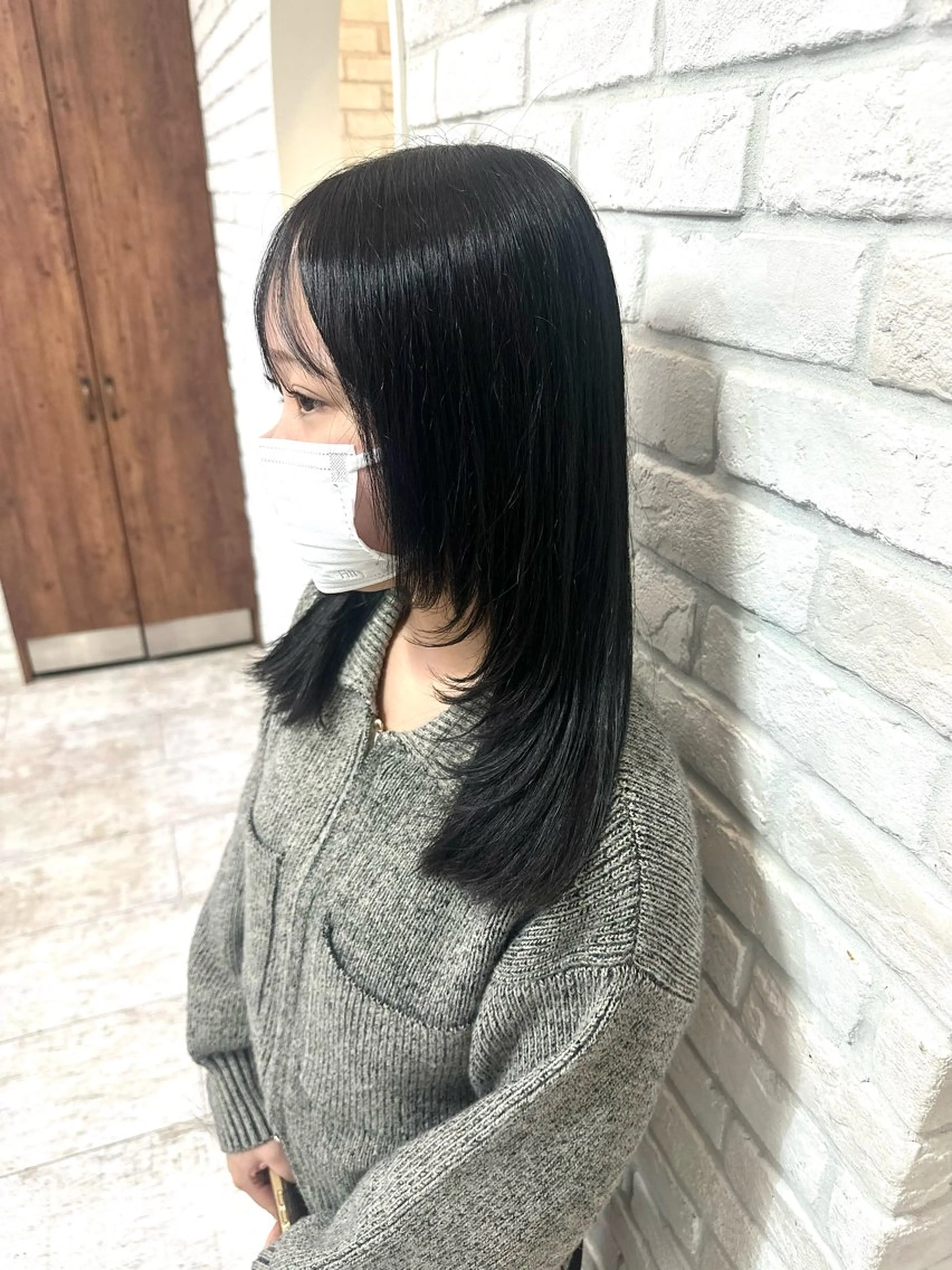 セミロング カラー レイヤーカット カラーモデル０円／ 🎀Nanase‎のヘアスタイル