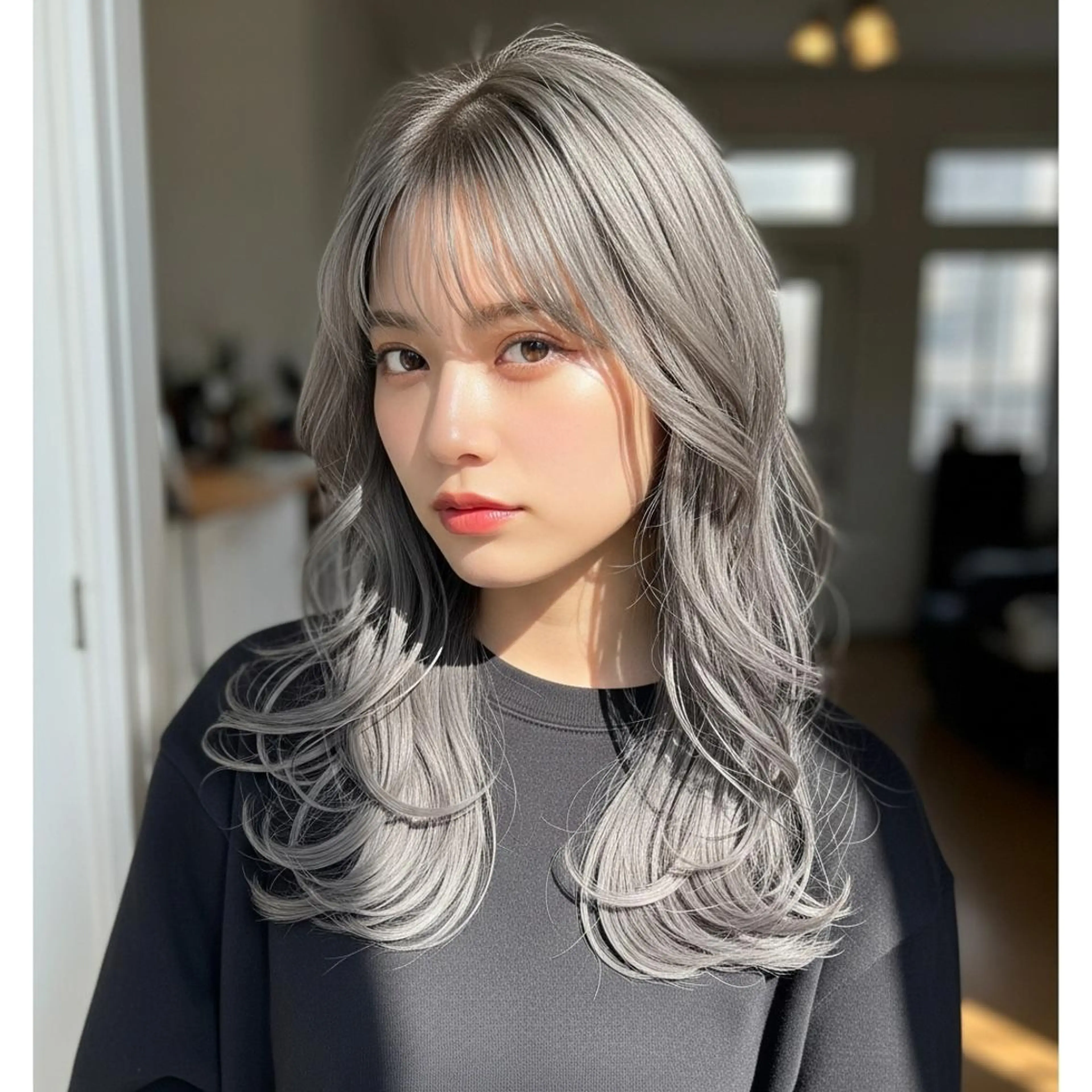 ⚡️ダブルカラー(高級ケア剤使用)&トリートメント(オージュア4step)✨の写真