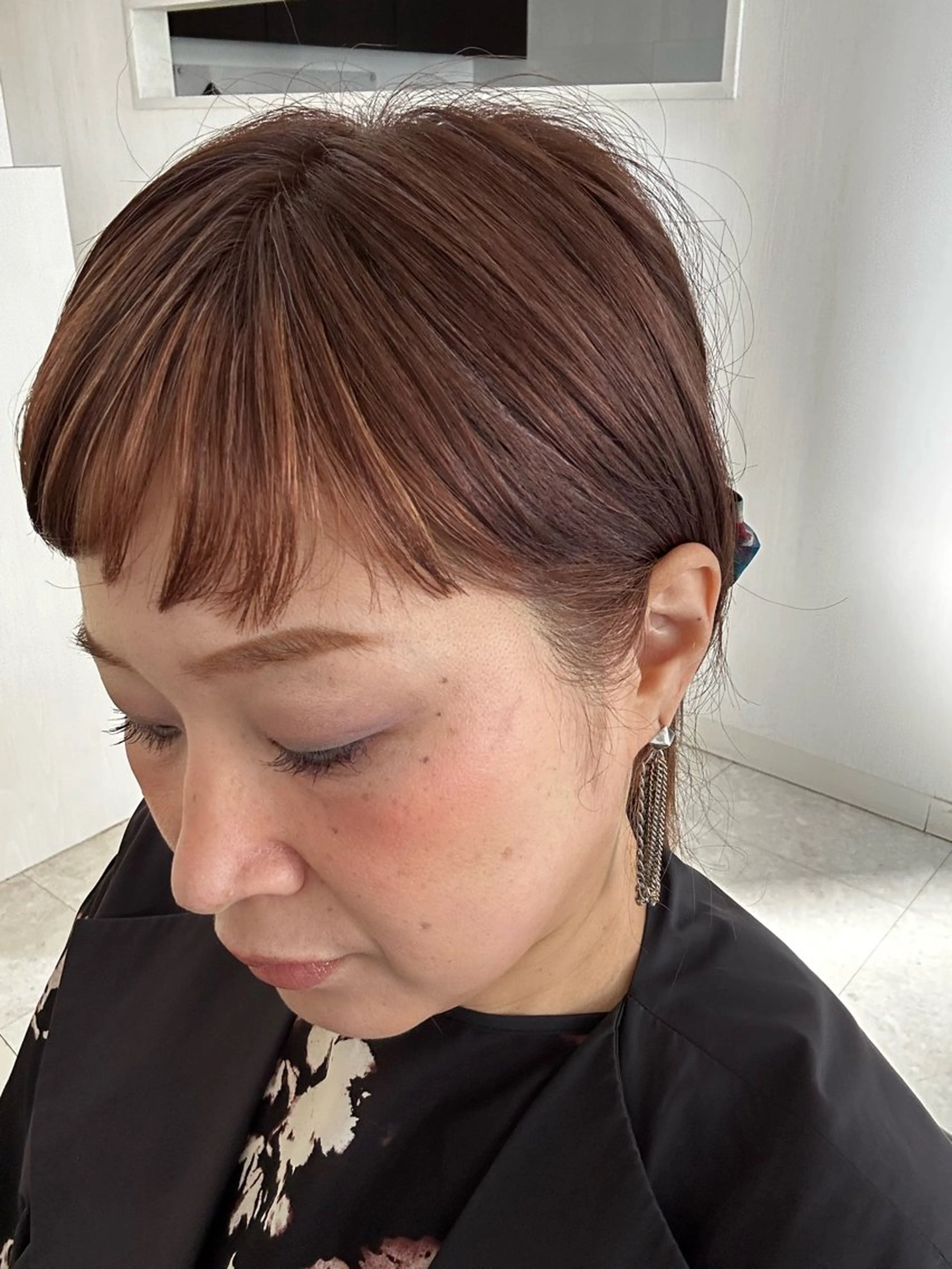 ミディアム カラー 若松 絵美のヘアスタイル