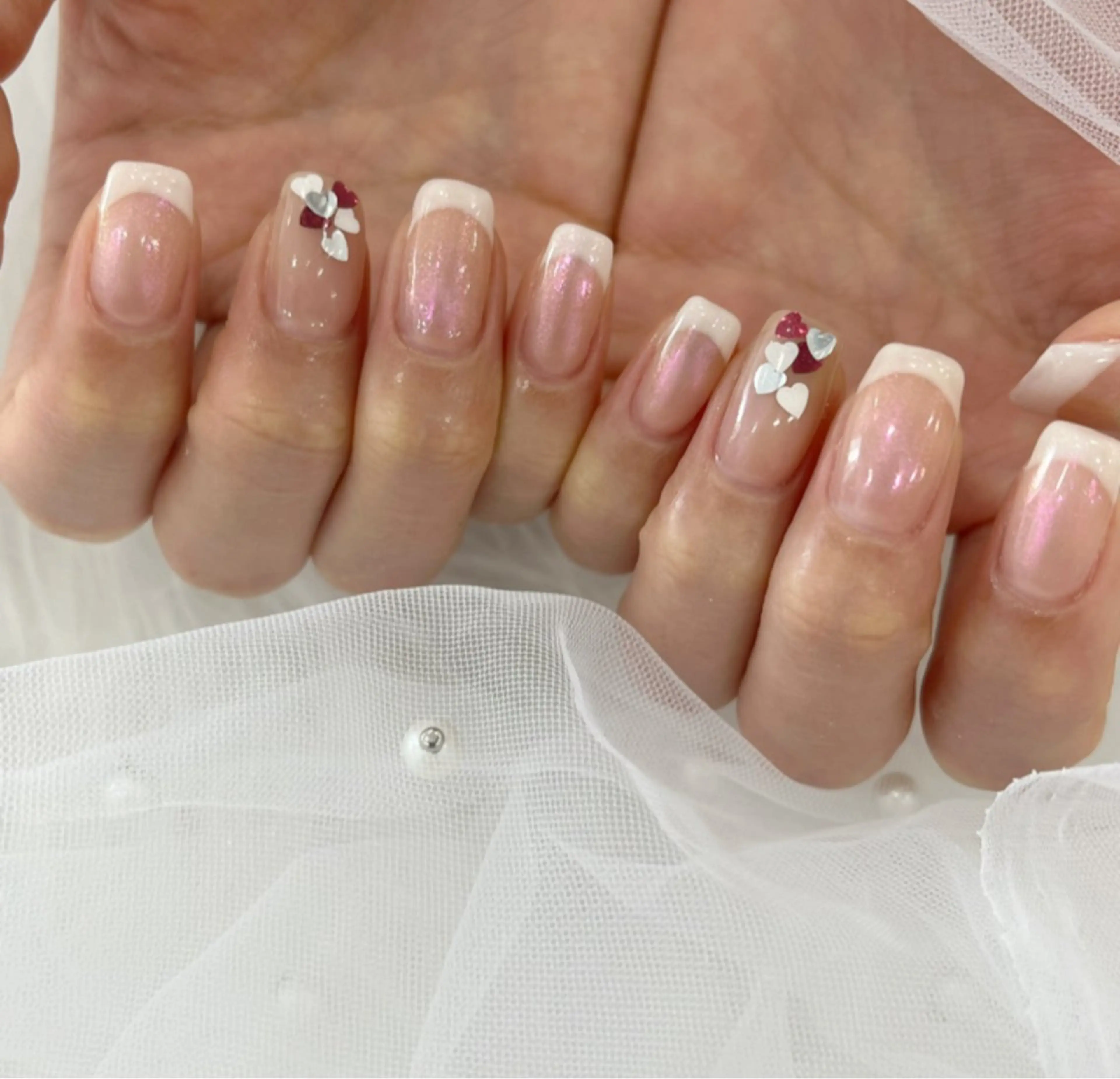 ネイル 長さ出し フットネイル ジェルネイル 韓国ネイル マグネットネイル #Amin nail salonのネイルデザイン