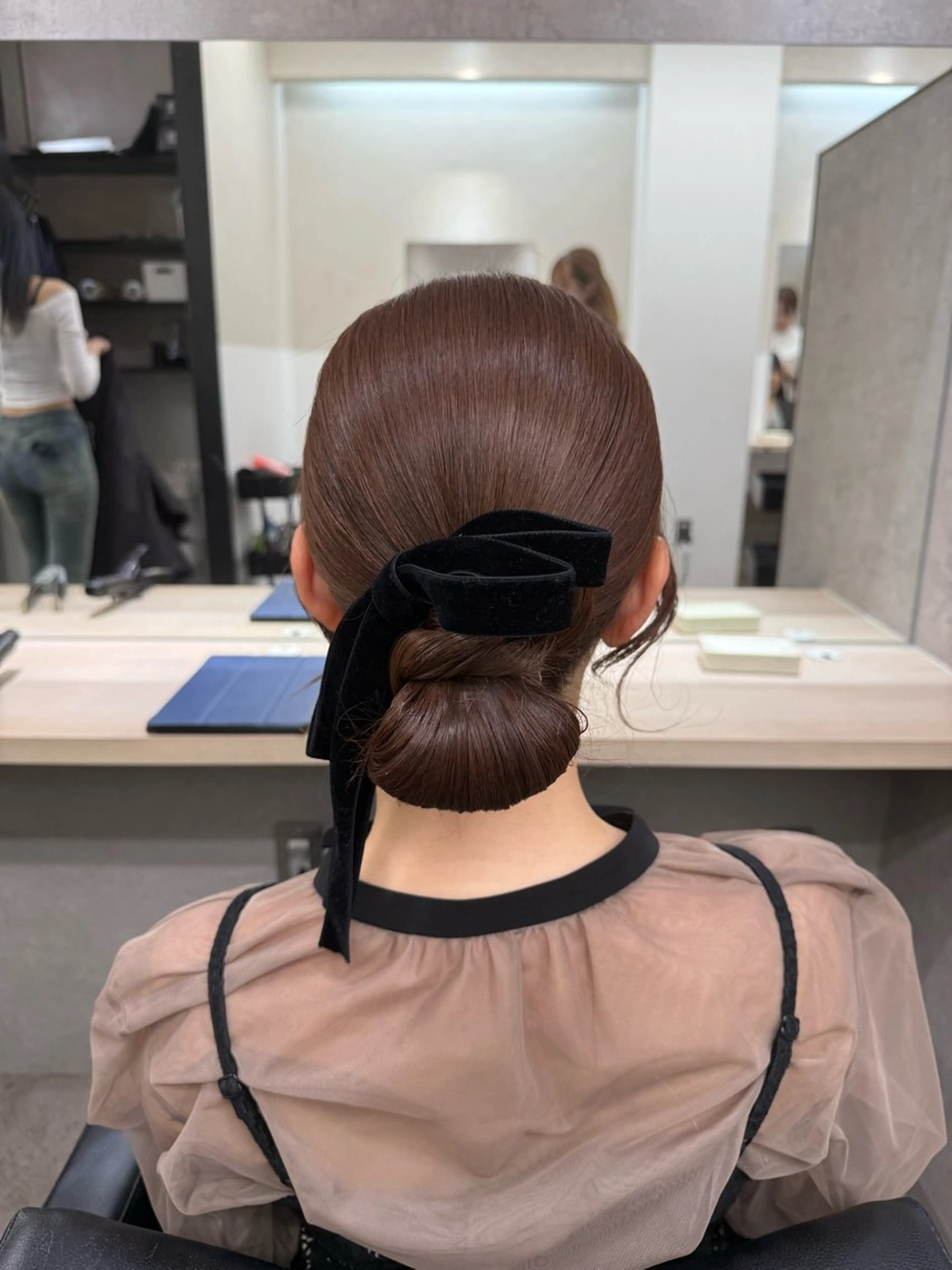 ロング ヘアセット GiseL 博多 ほのかのヘアスタイル