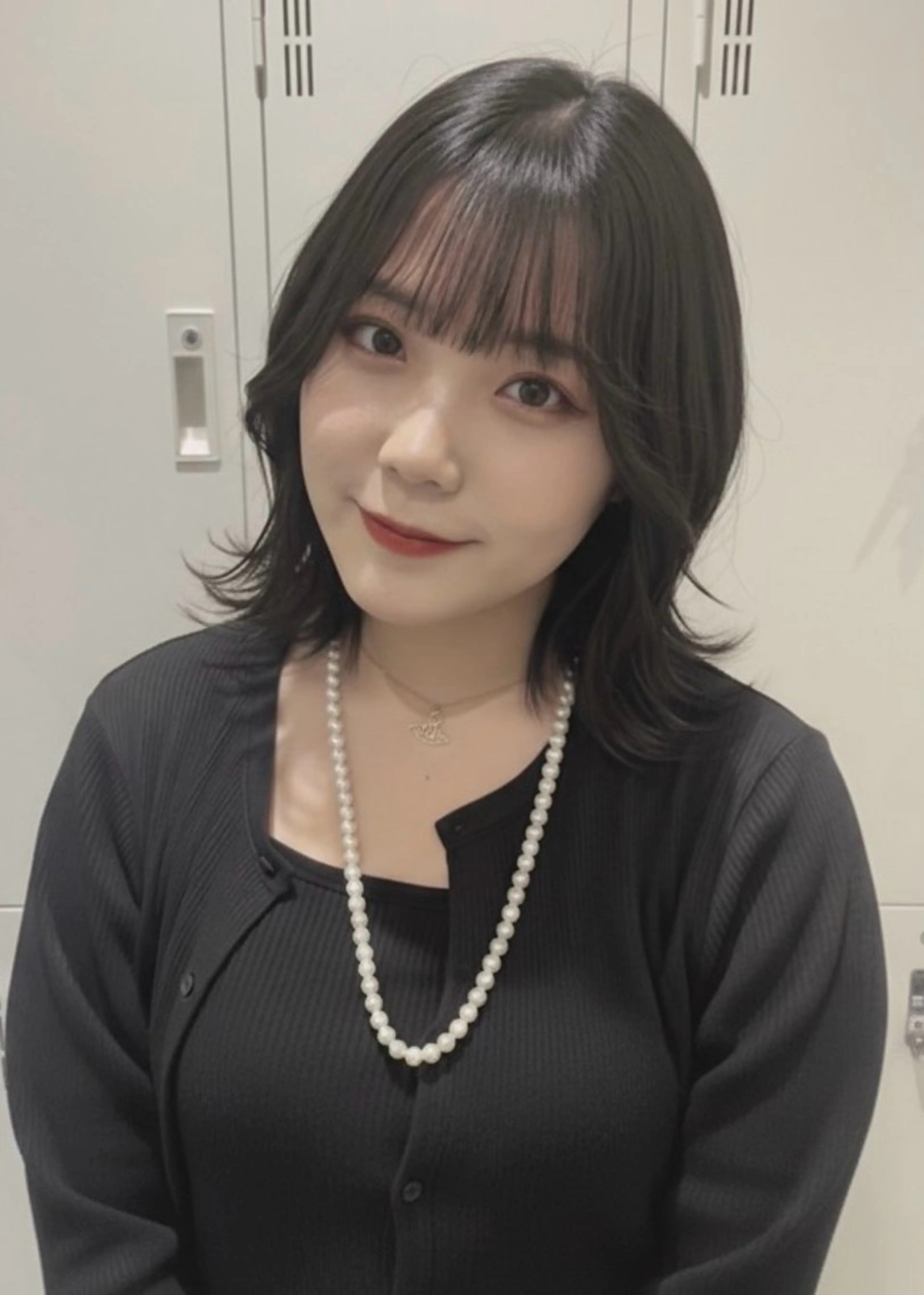 セミロング 似合わせカット 透明感カラー/中野のヘアスタイル