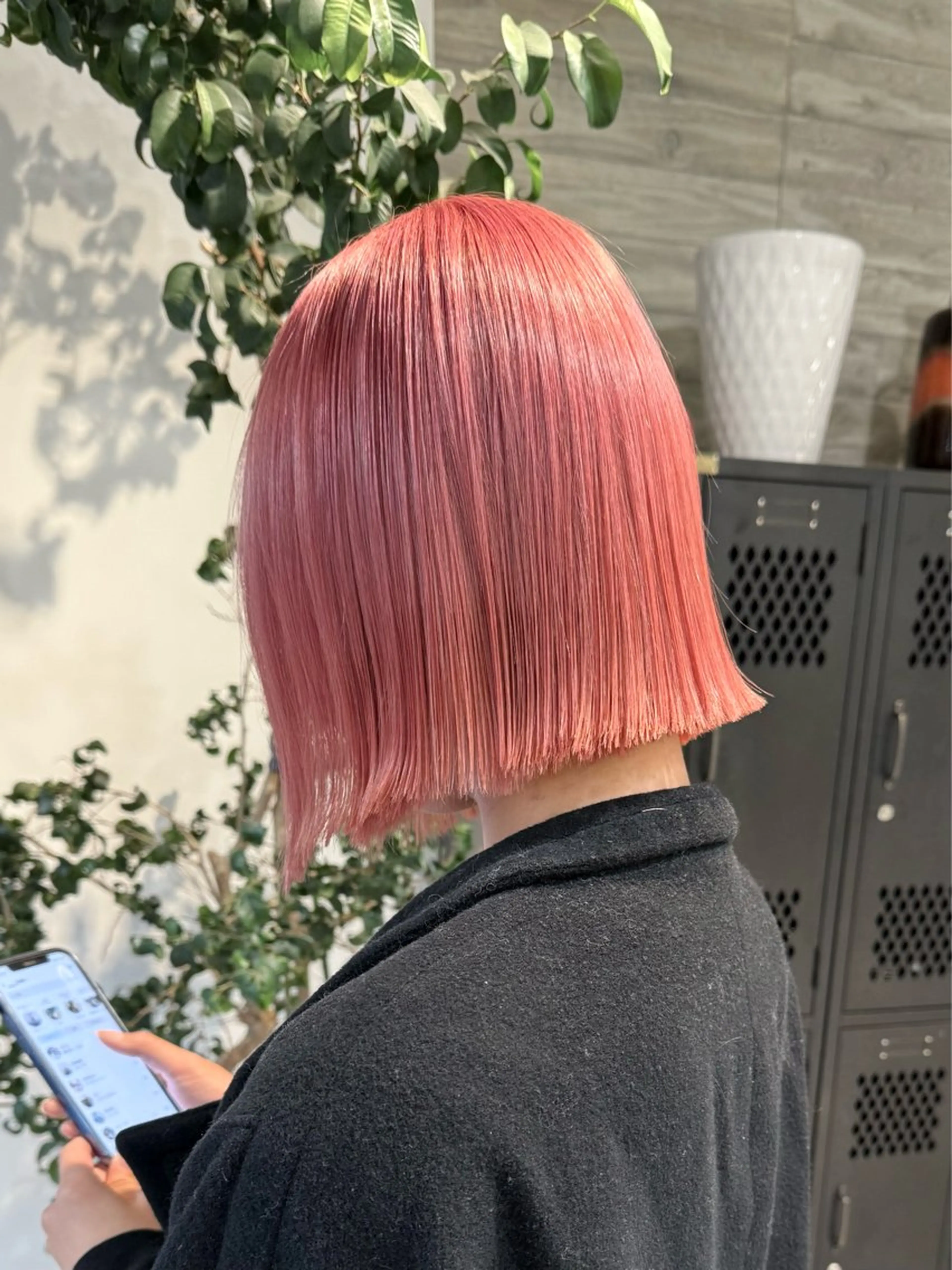 ミディアム カラー ヘアカラー トリートメント 色落ち綺麗透明感カラ /ボブ/ナカツヒカルのヘアスタイル