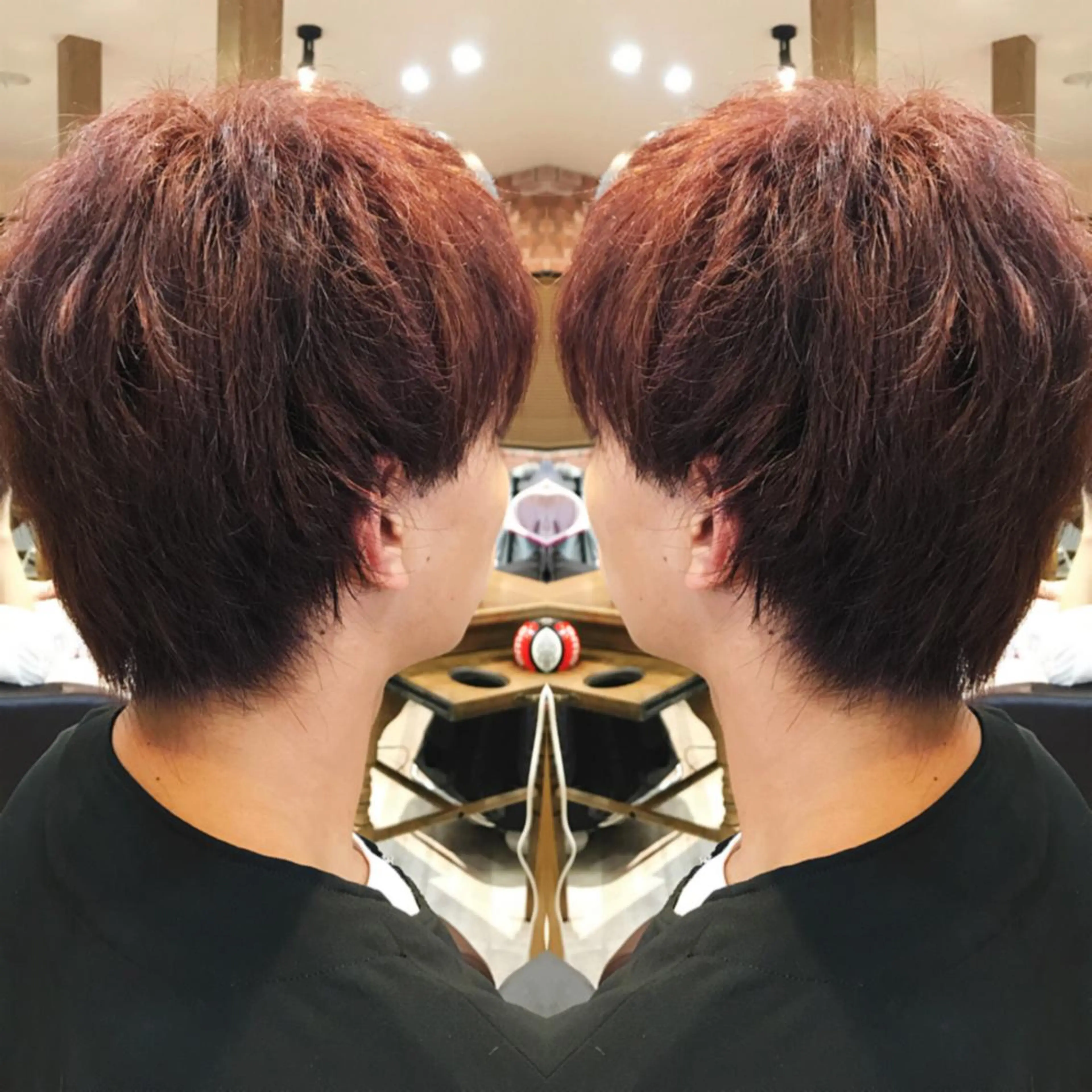 ショート カラー メンズ カット ヘアカラー トリートメント 重政 和樹のヘアスタイル