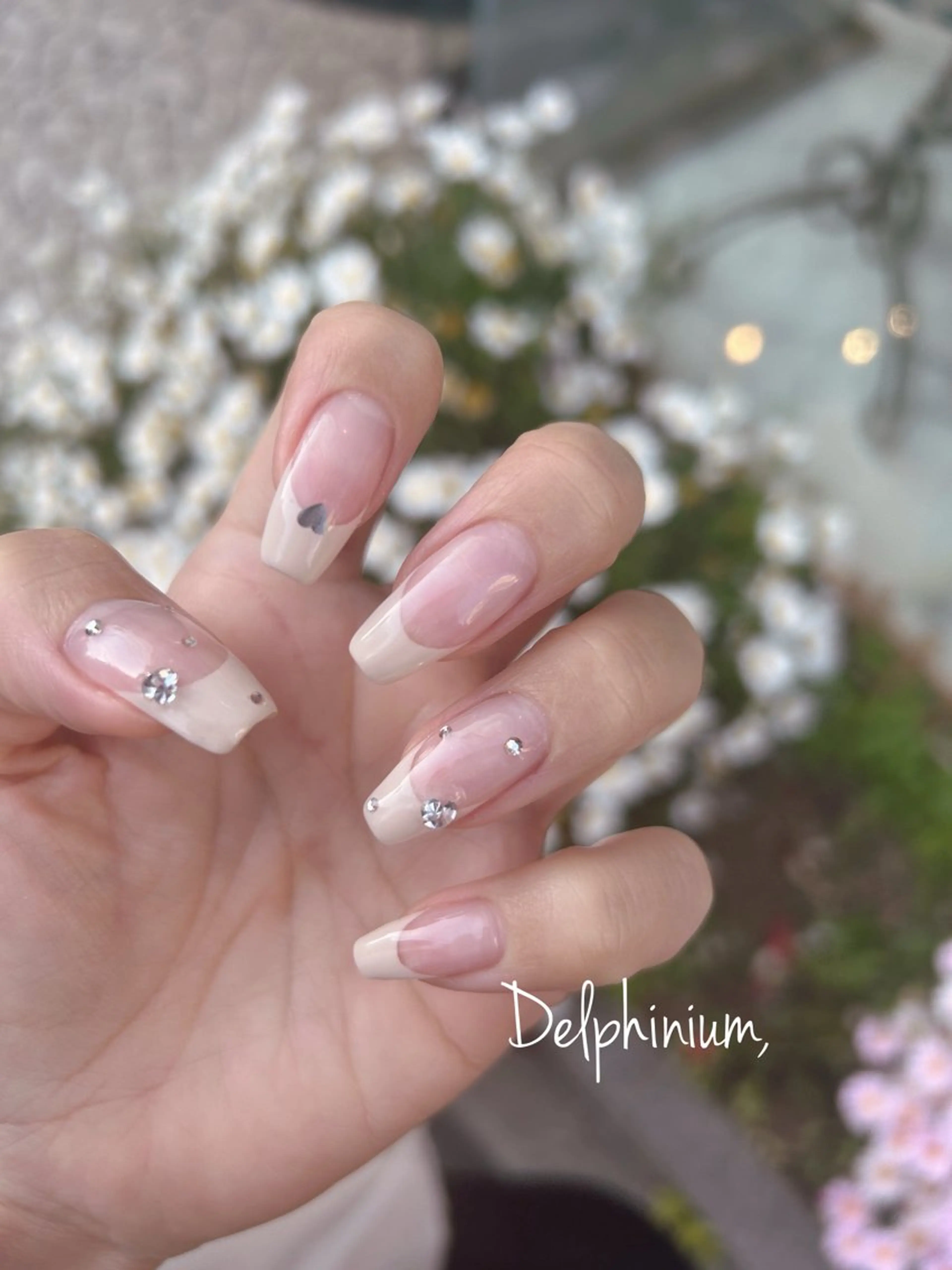 ネイル アートネイル フレンチネイル ジェルネイル ミラーネイル 持ち込み ハンドネイル 岡本 友恵のネイルデザイン