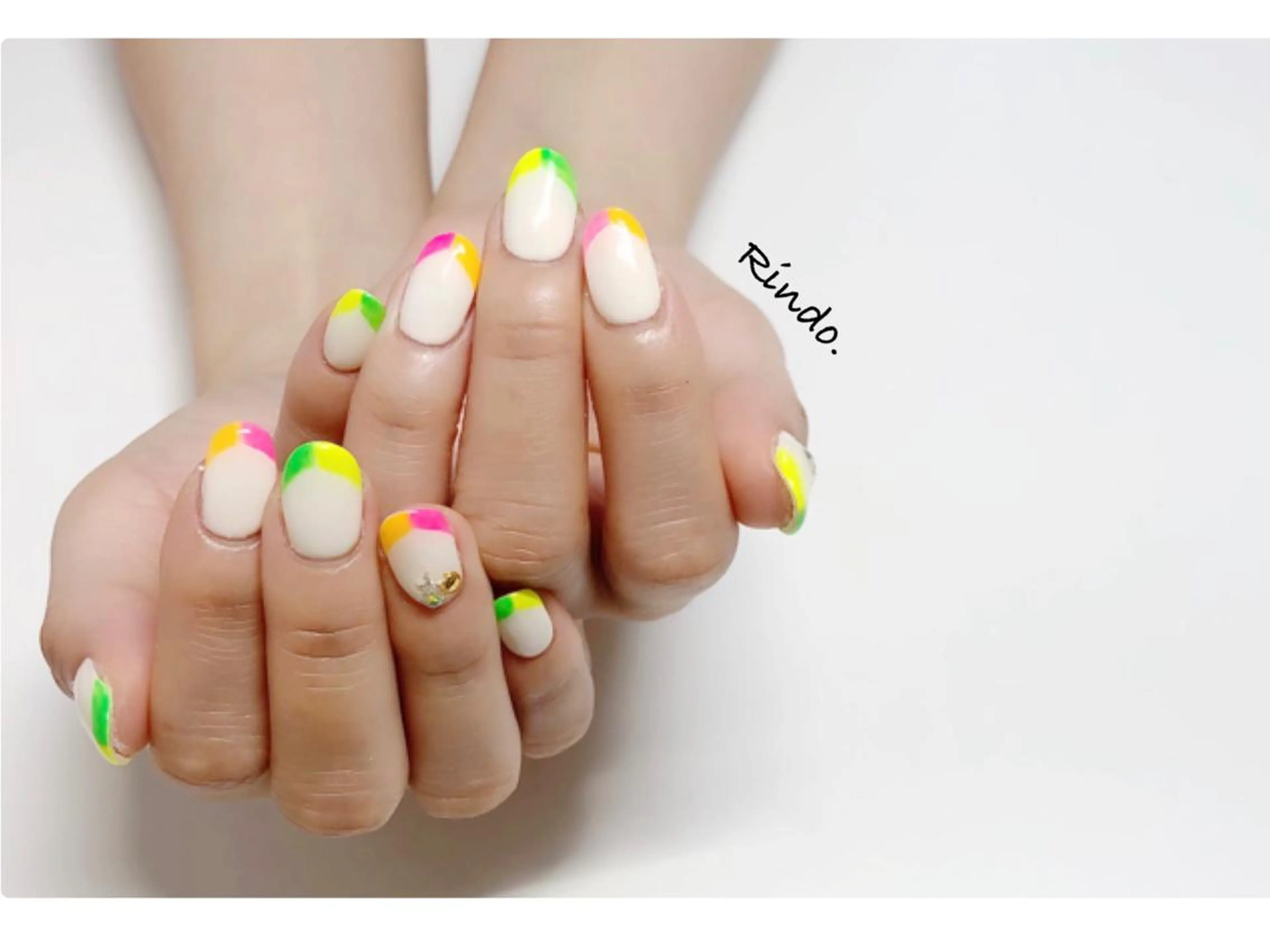 ネイル フレンチネイル ハンドネイル Rindo.ネイル ♡耳つぼジュエリーのその他イメージ