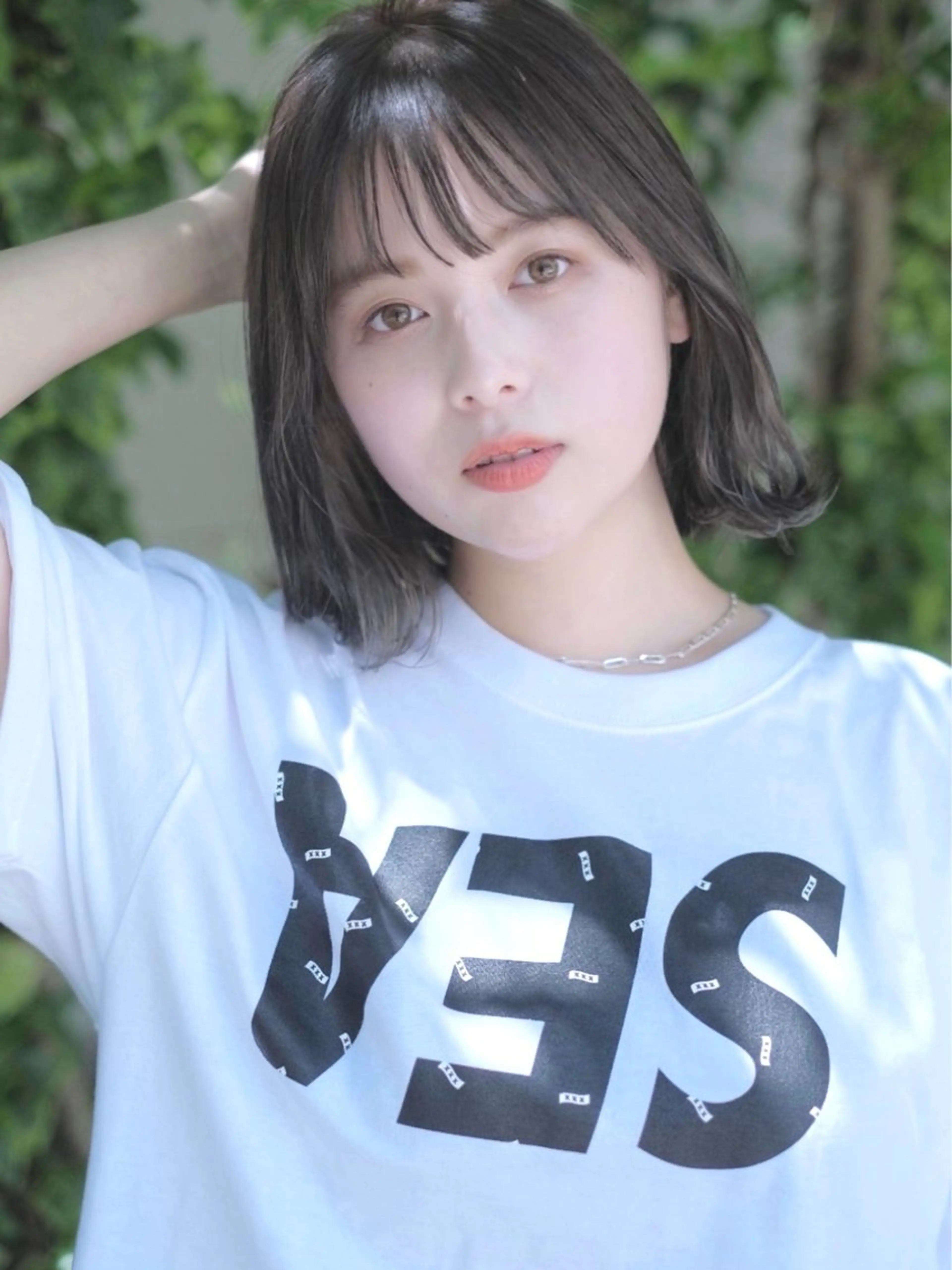 ミディアム ボブ くびれヘア カット ヘアカラー トリートメント 似合わせヘア/ボブ/ ミディアム/Takaのヘアスタイル