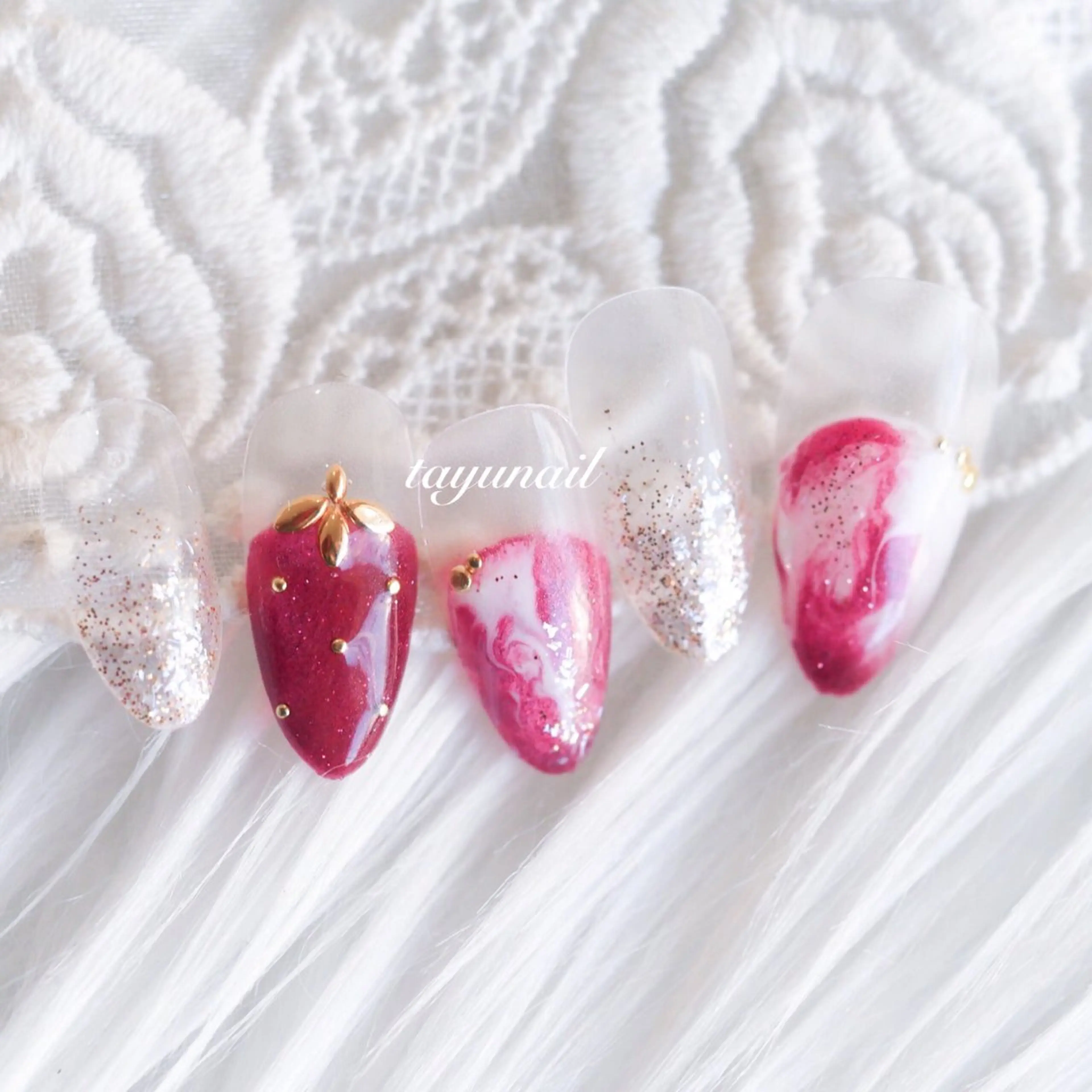 ネイル アートネイル ジェルネイル パラジェル ハンドネイル ネイルサロン 【たゆnail】のネイルデザイン