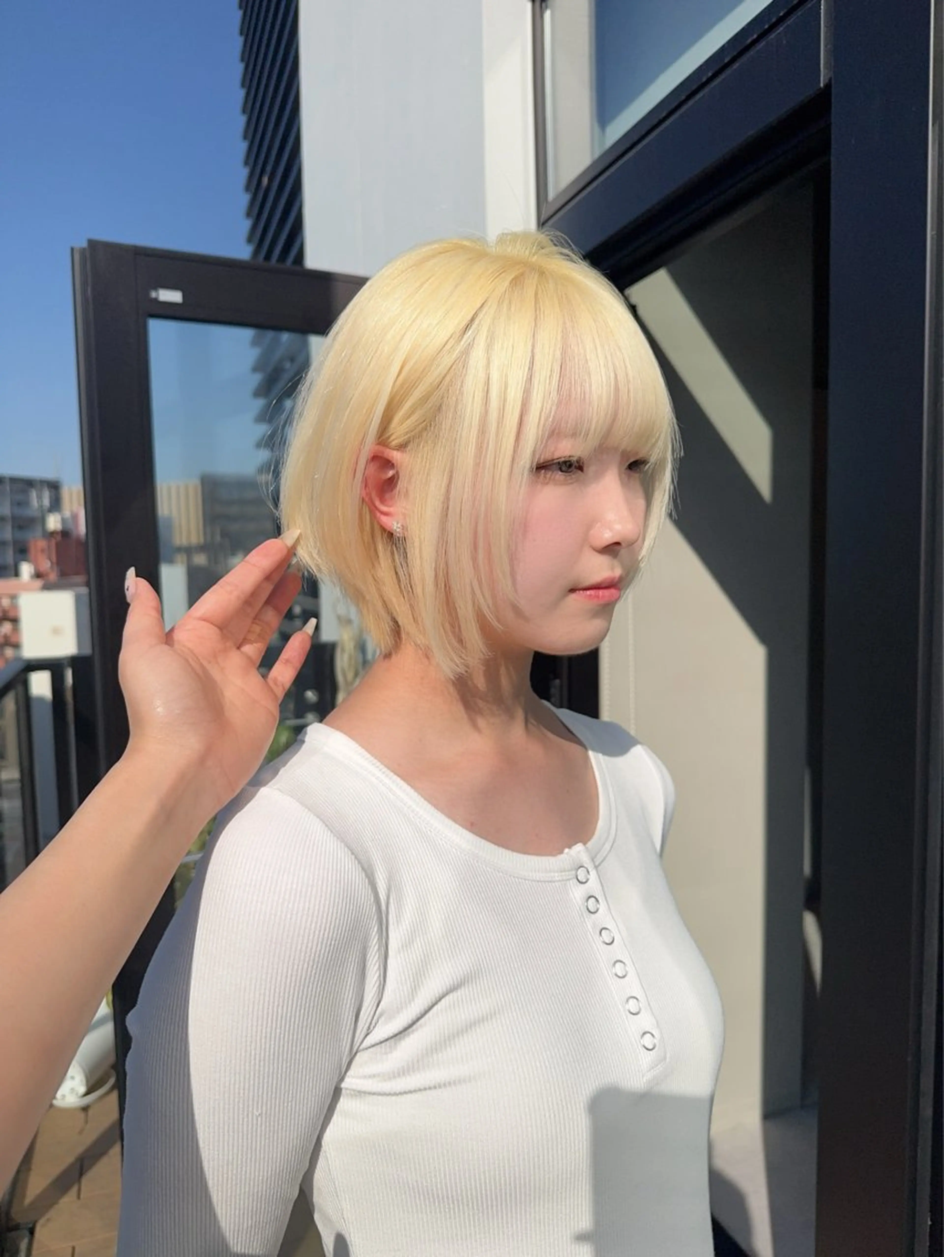 ショート カラー ヘアカラー トリートメント ARIA💎縮毛矯正 ブリーチ💎複雑履歴のヘアスタイル