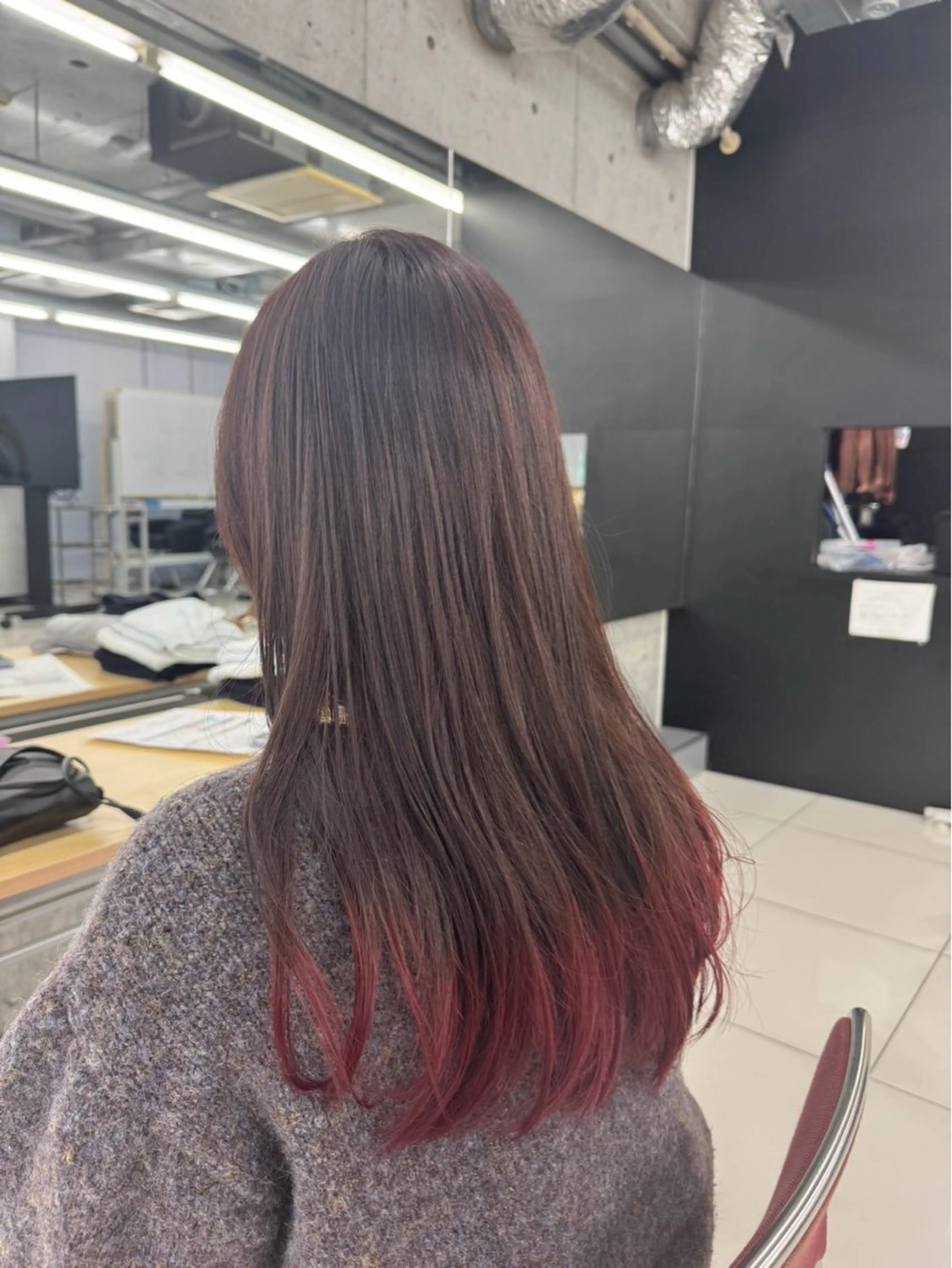 カラー ブラウンカラー ラベンダーカラー レッドカラー 岩澤 帆空斗のヘアスタイル